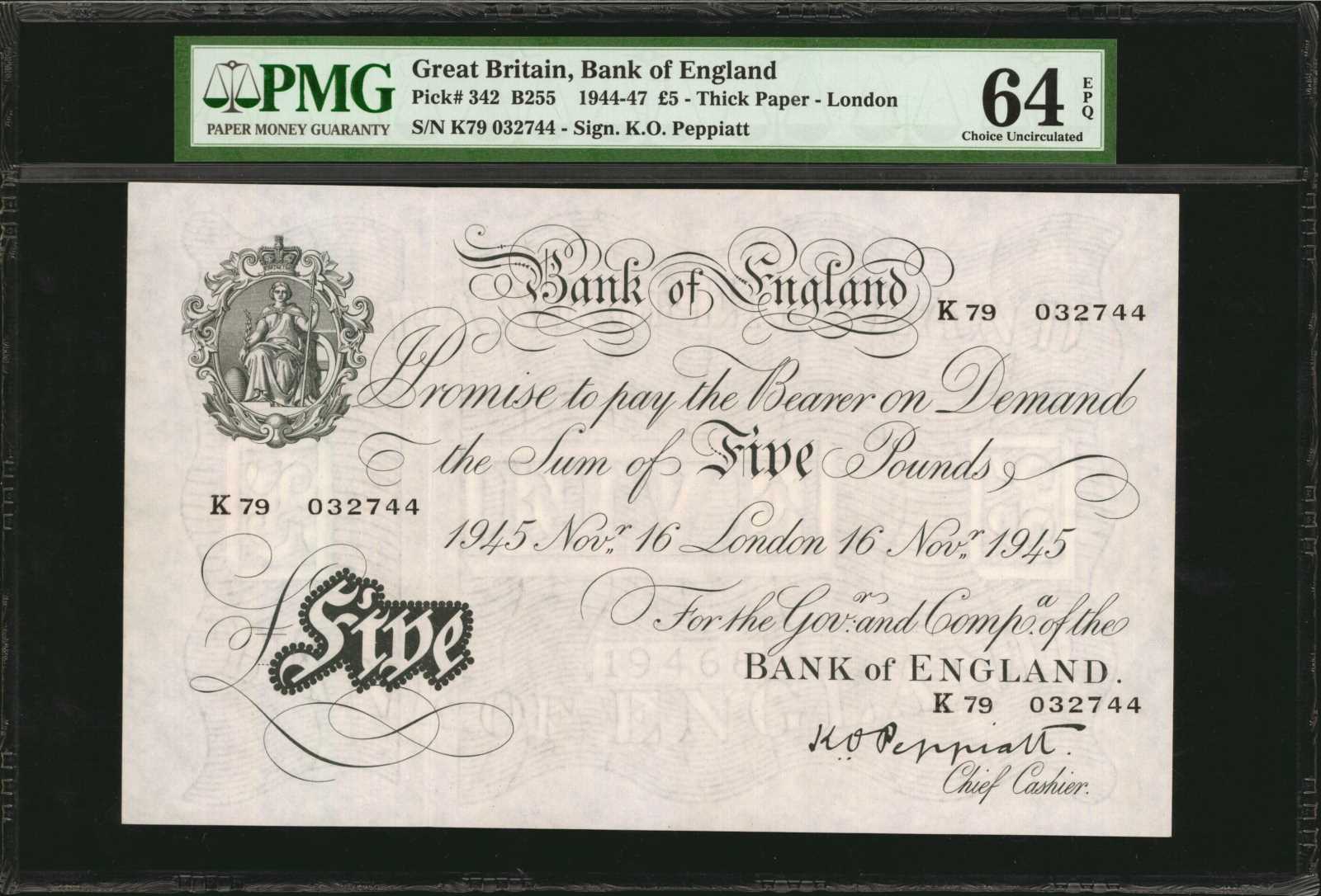 image for: United Kingdom  5 pounds (B177as)