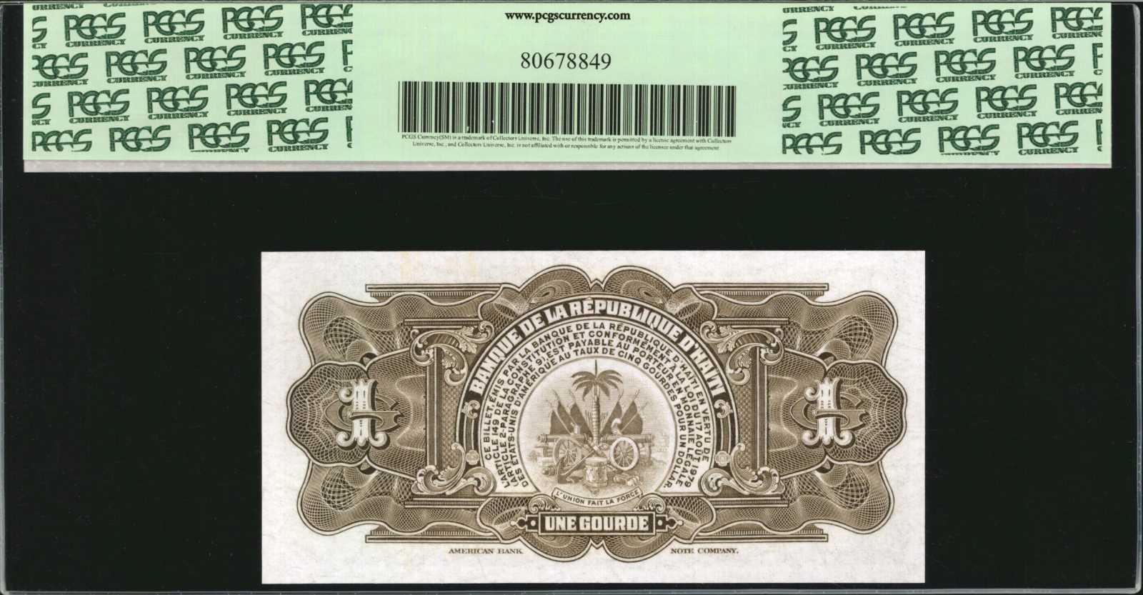 image for: Haiti  1 gourde (B802as)