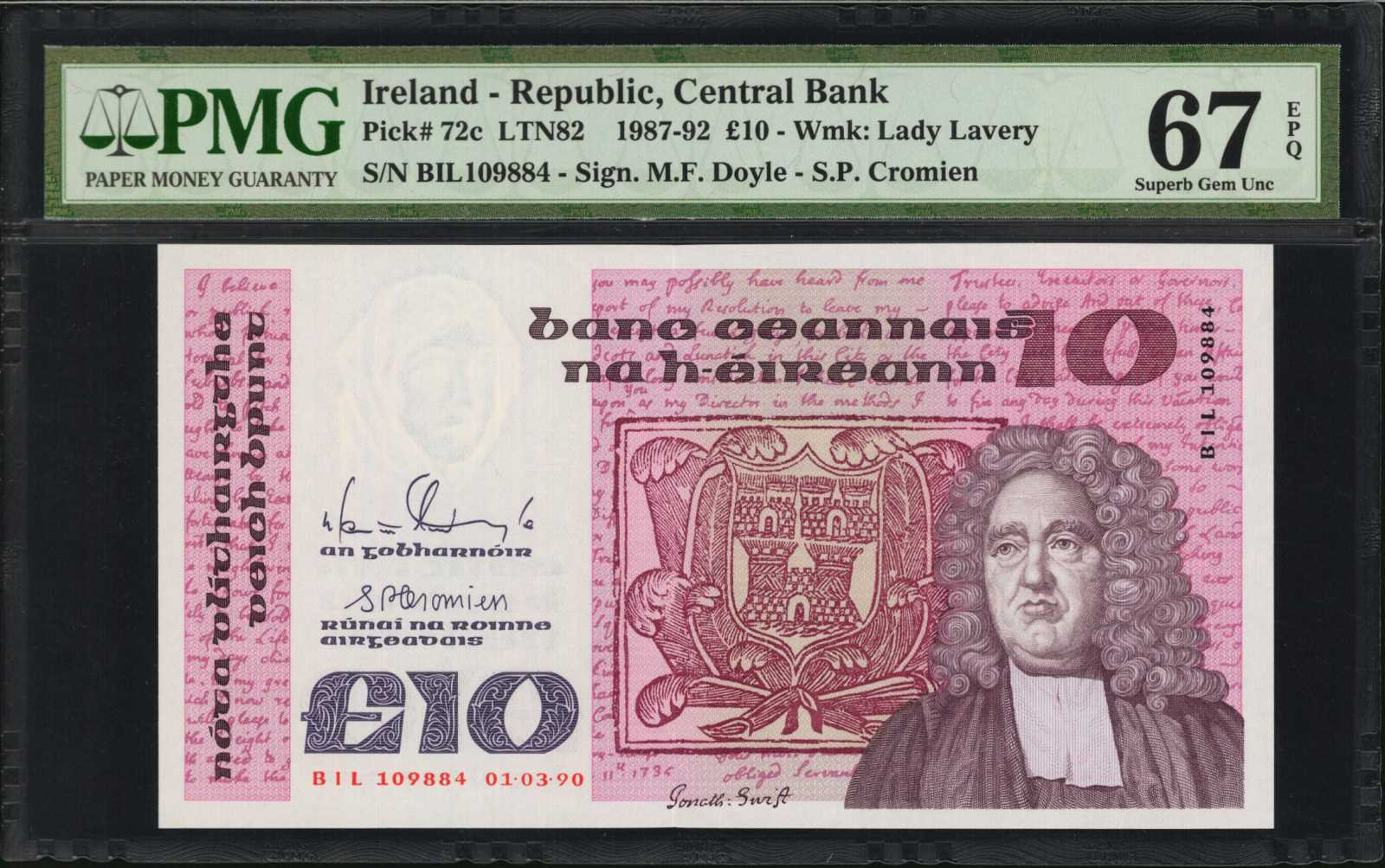  01•06•78 - 28•10•81 Sig 7: Murray/Ó Cofaigh Prefix format XXX 