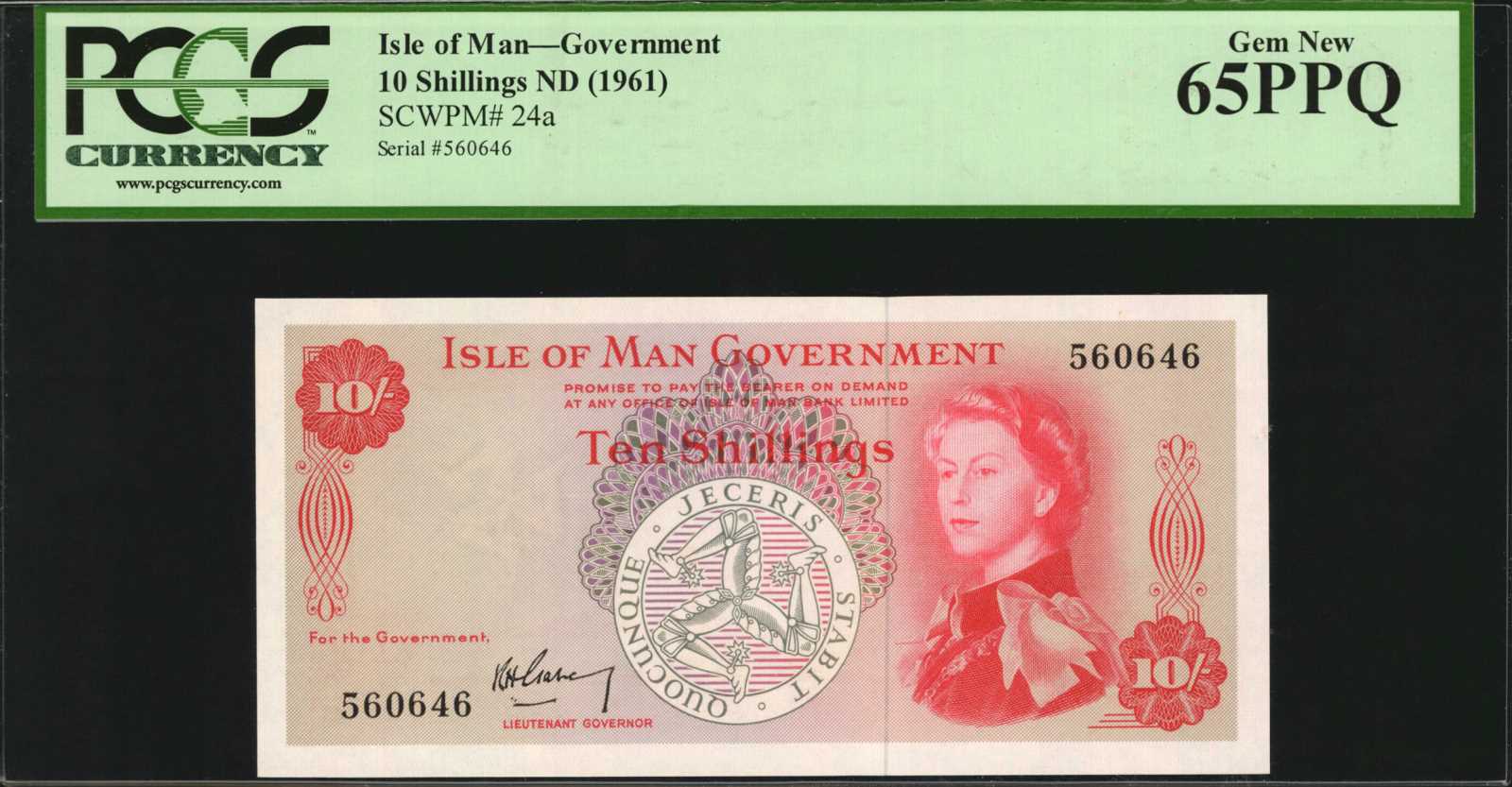 image for: Isle of Man  10 shillings (B101a)
