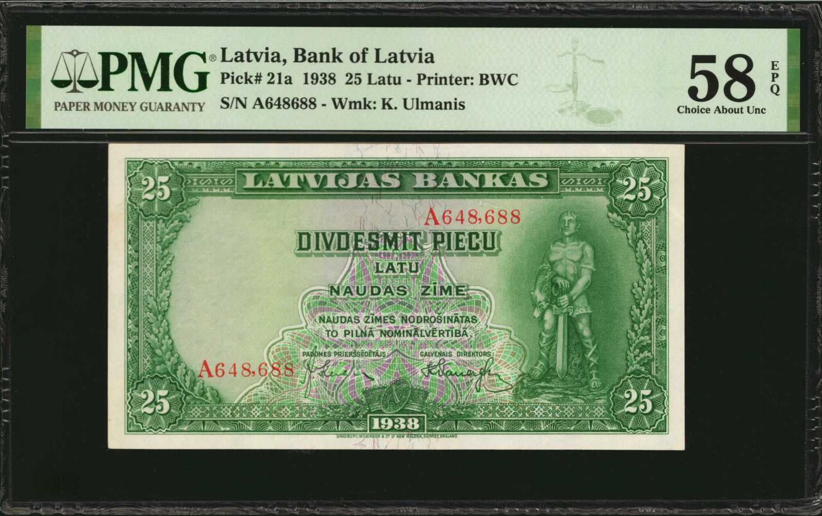 image for: Latvia  25 latu (B209at2)