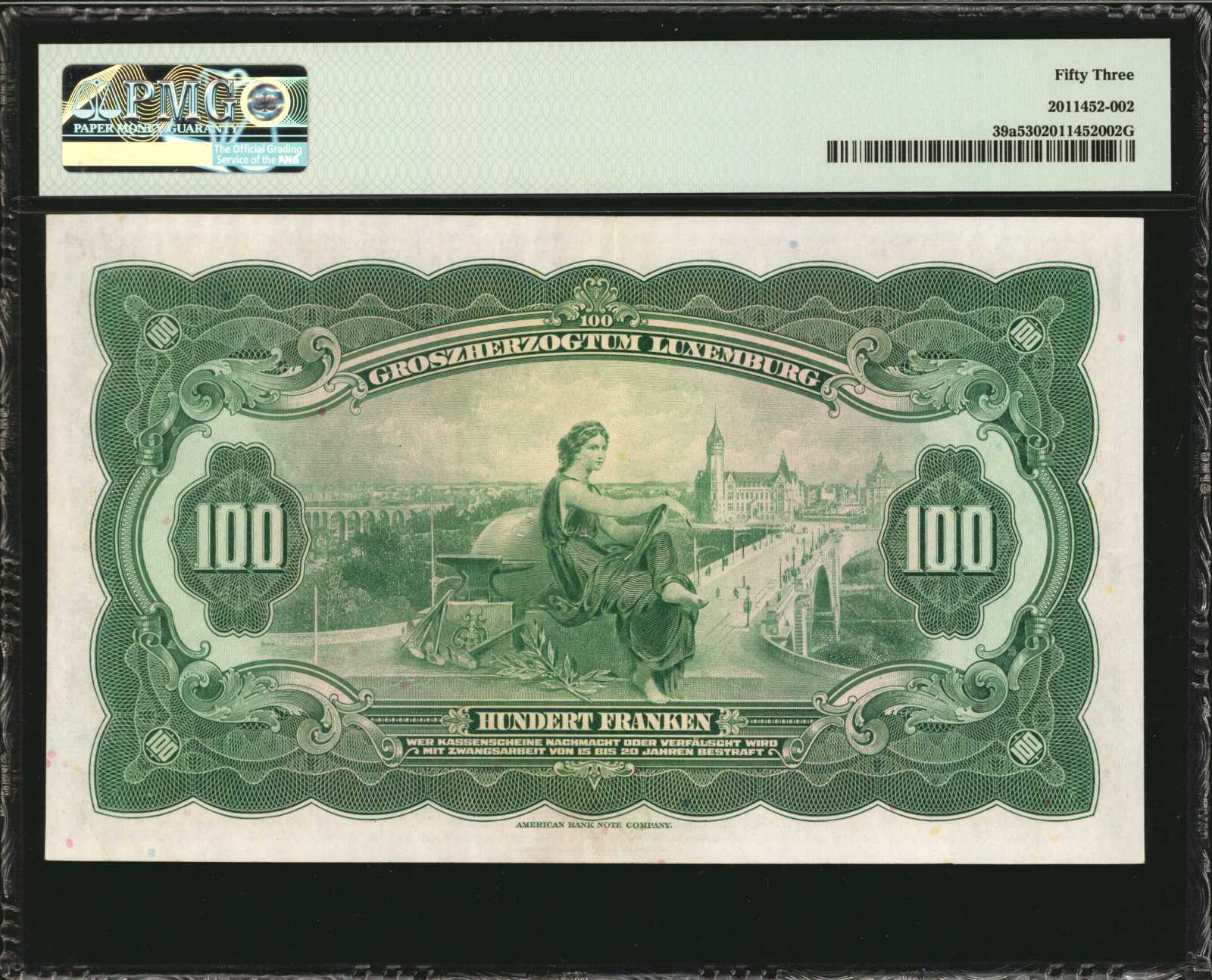 image for: Luxembourg  100 francs / franken (B321a)