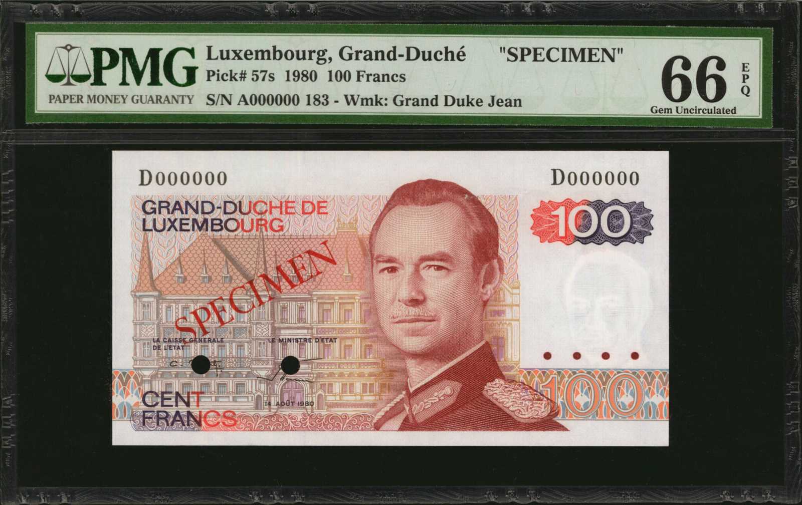 image for: Luxembourg  100 francs / frang (B342p)