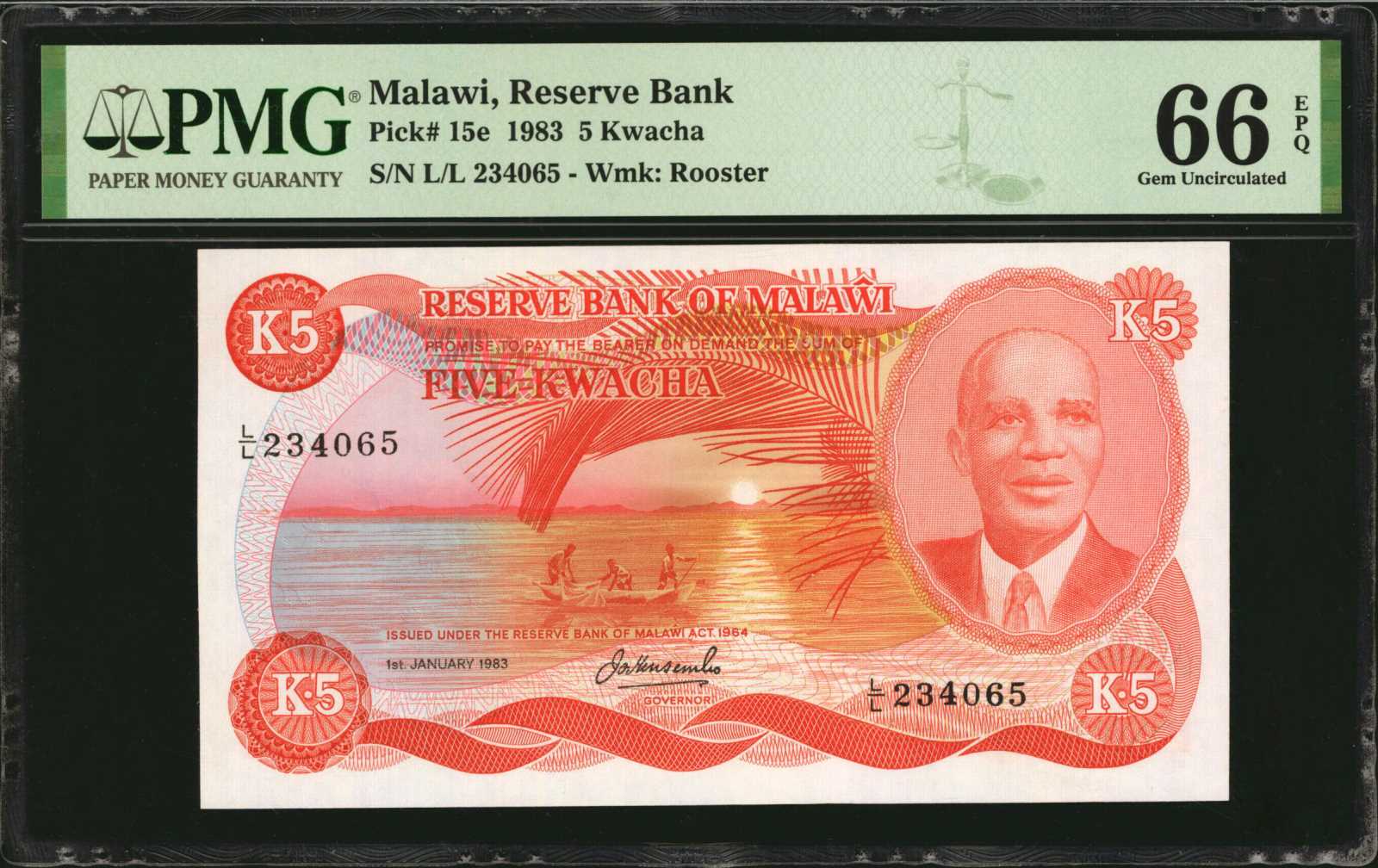 image for: Malawi  5 kwacha (B115f)