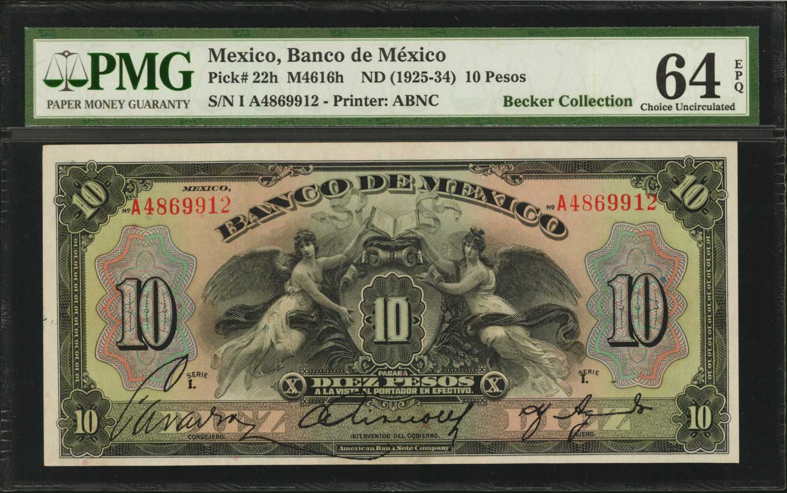 image for: Mexico  10 pesos(B602d)