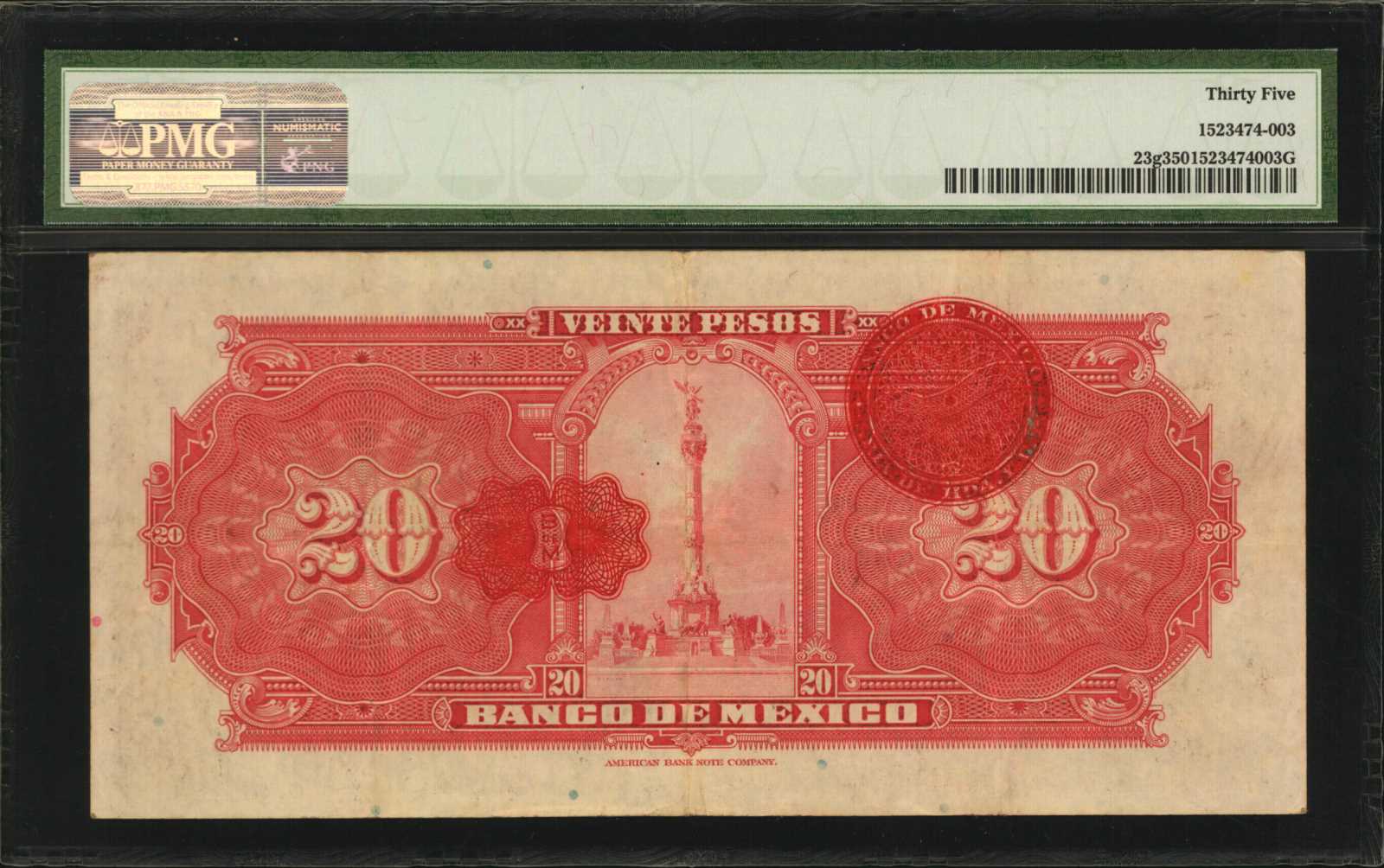 image for: Mexico  20 pesos(B603g)