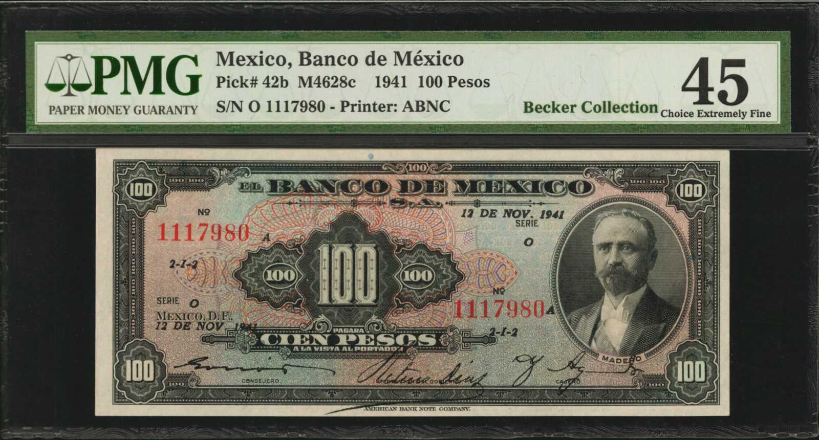 image for: Mexico  100 pesos(B611c)