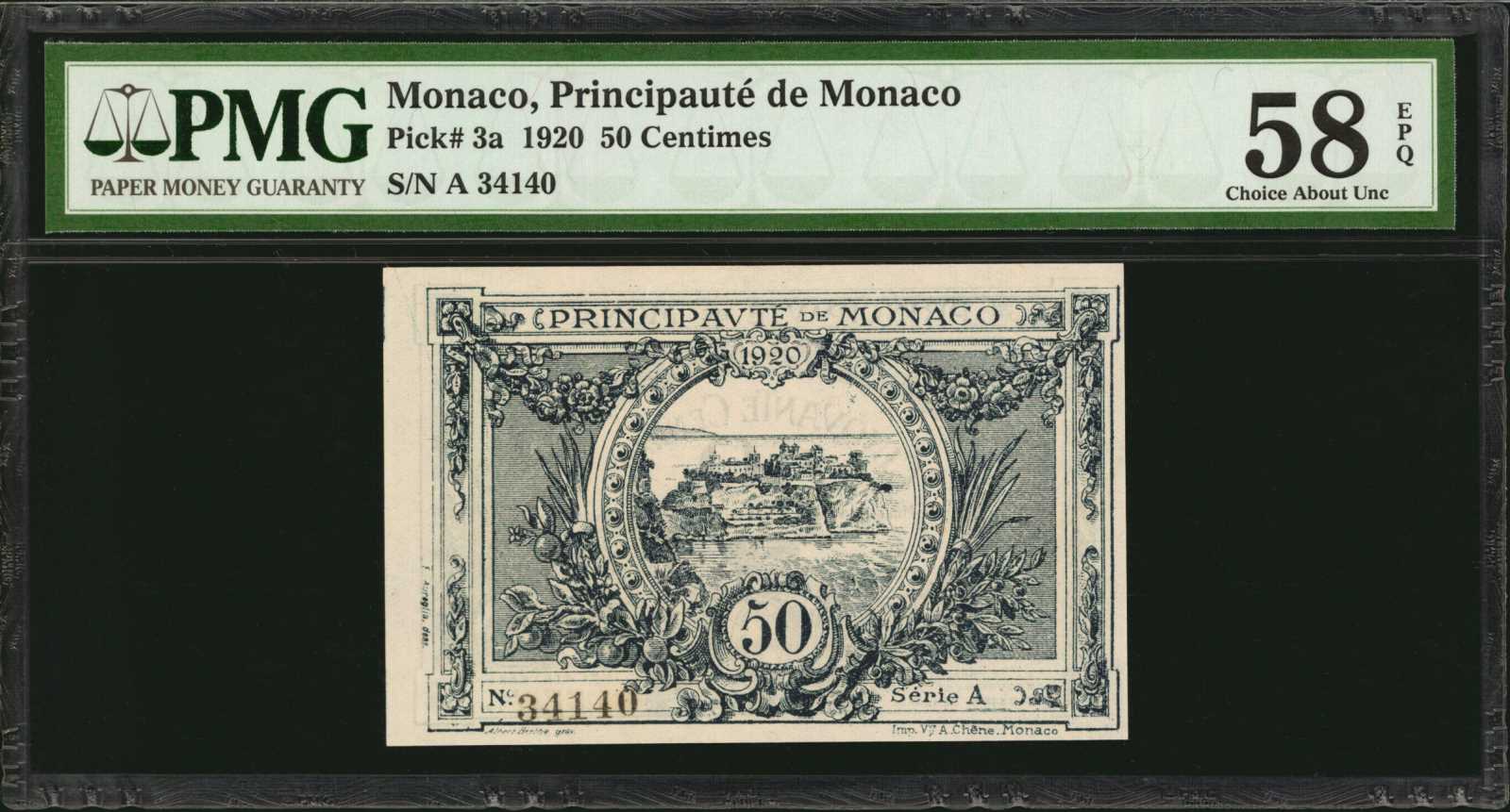 image for: Monaco  50 centimes (B102ar)