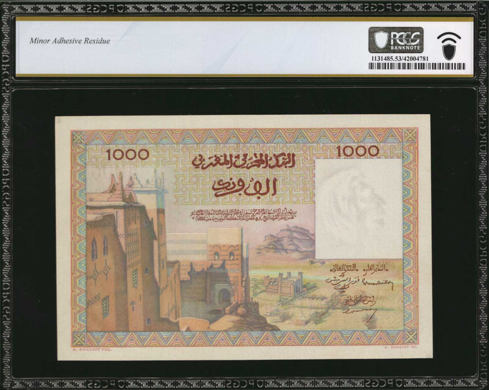 image for: Morocco  10,000 francs(B230as)