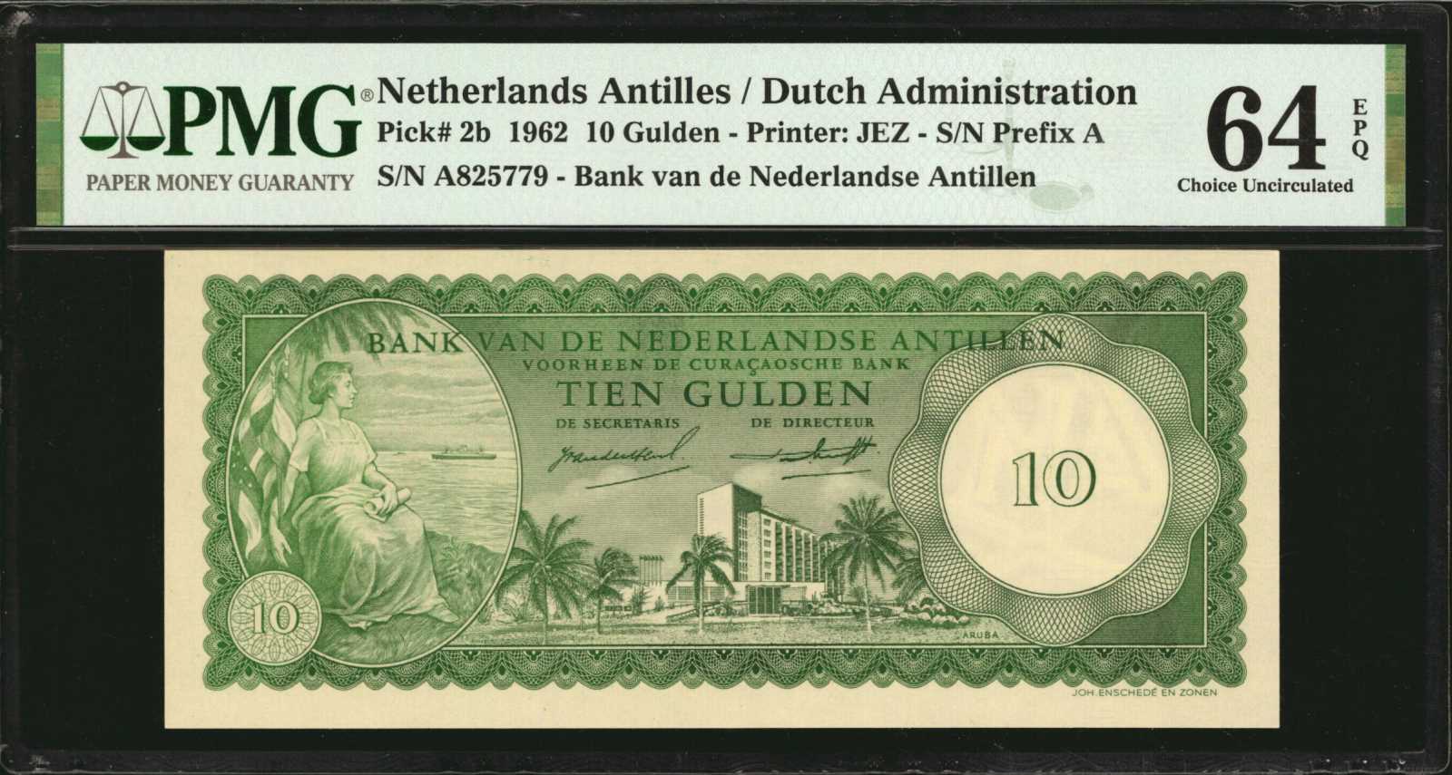 image for: Netherlands Antilles  10 gulden (guilders) (B202as)