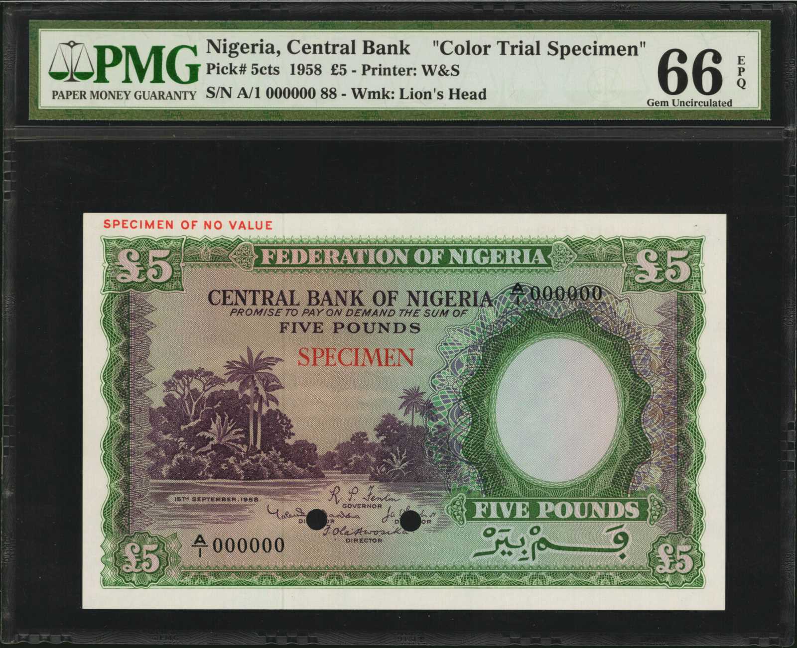 image for: Nigeria  5 pounds (B204at)