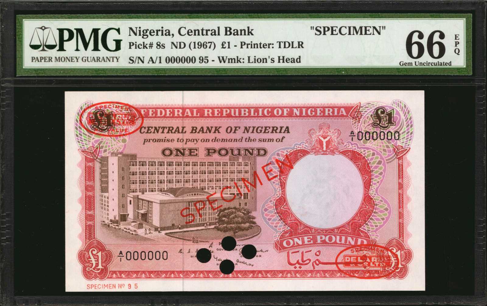 image for: Nigeria  1 pound (B207as4)