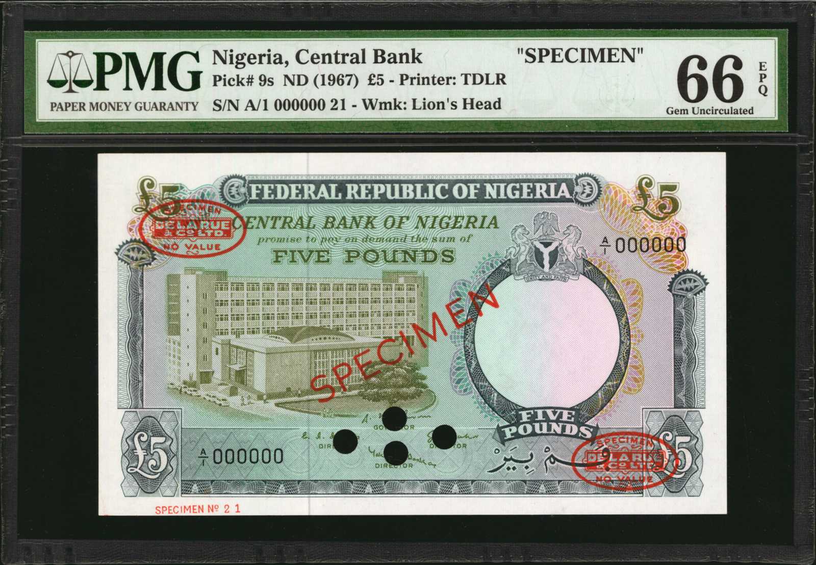 image for: Nigeria  5 pounds (B208as1)