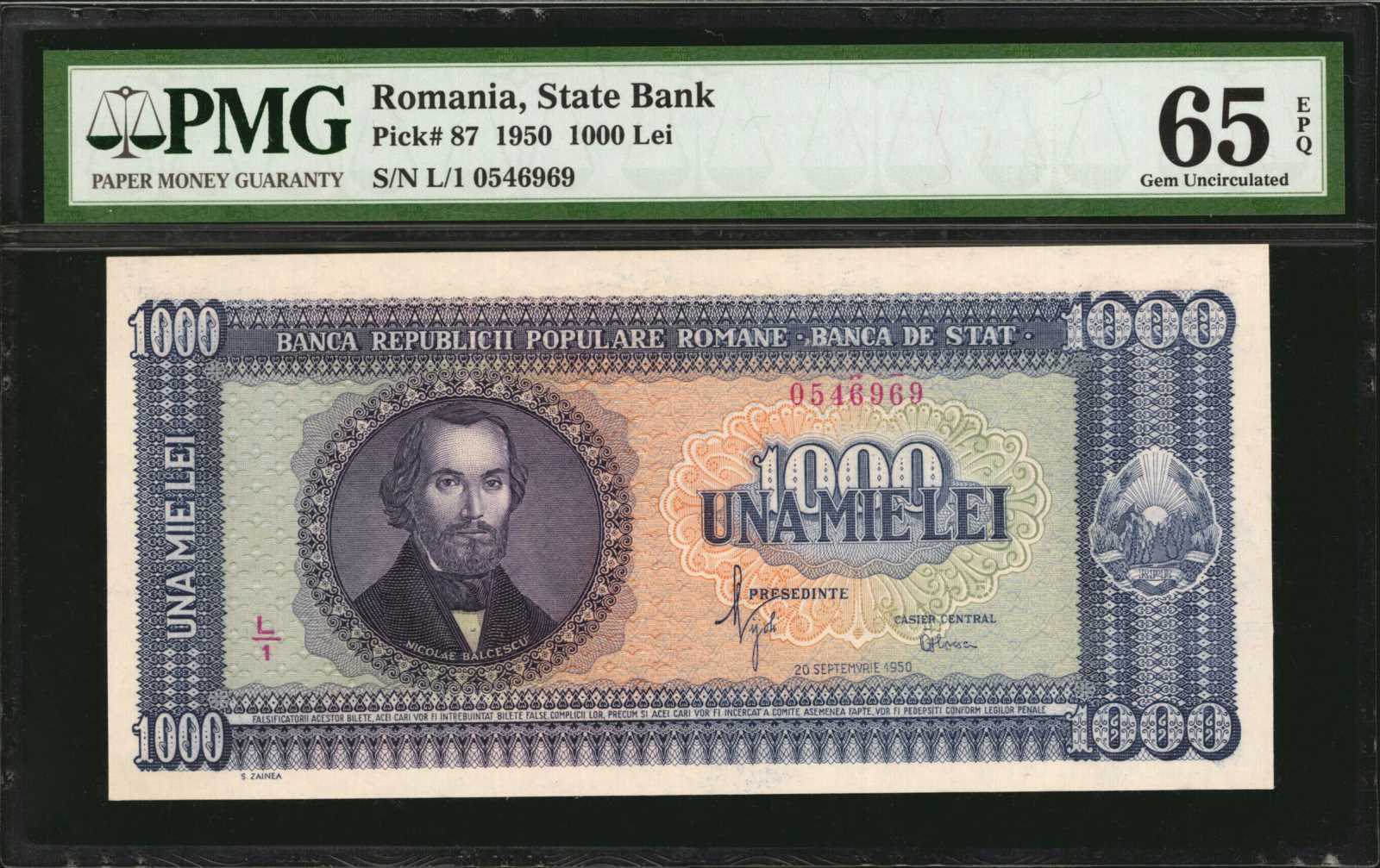 image for: Romania  1,000 lei(B247a)