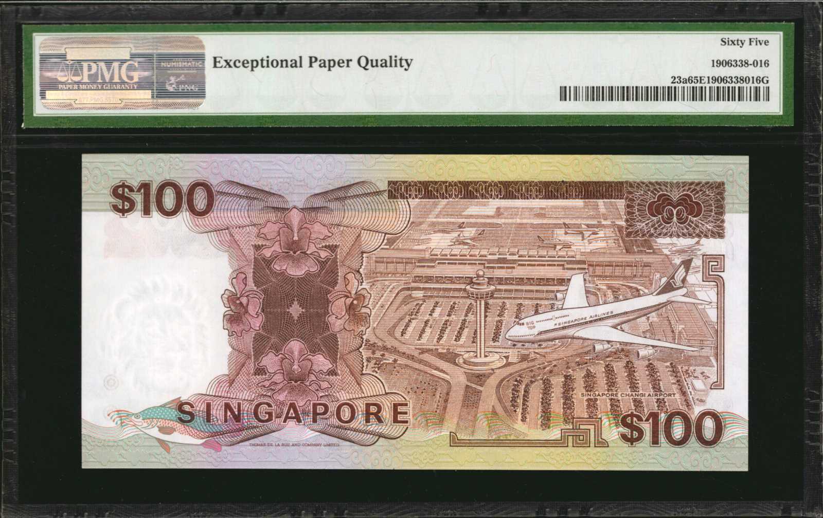 image for: Singapore  100 dollars (B124az)