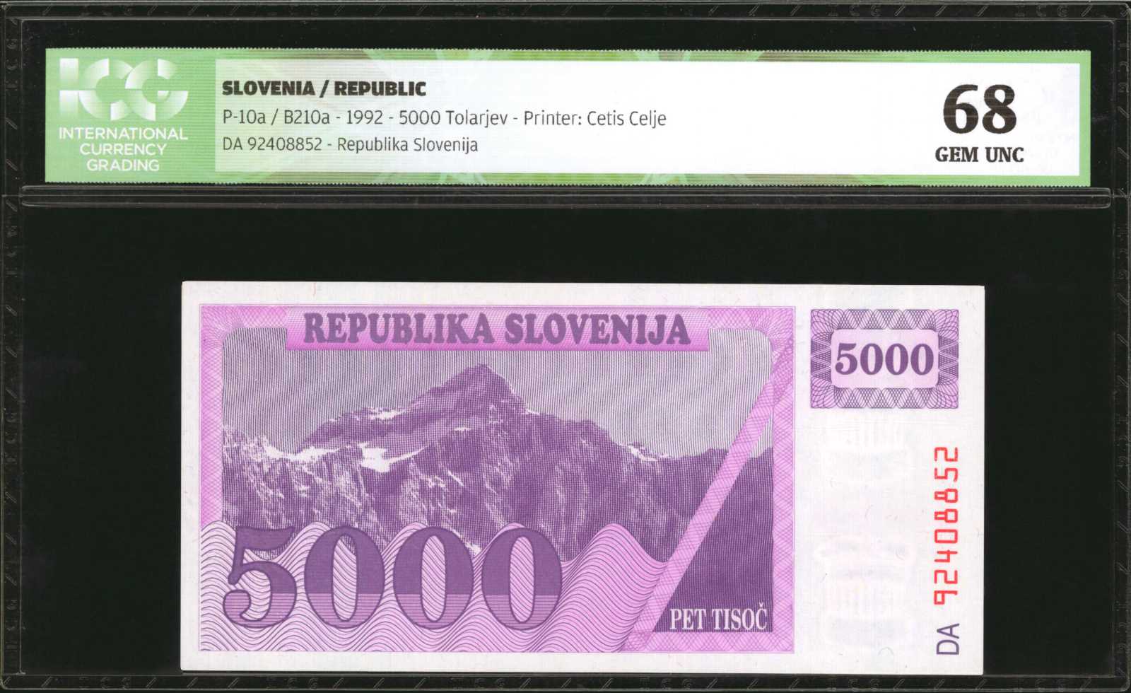  Replacement: Prefix ZA Unconfirmed 