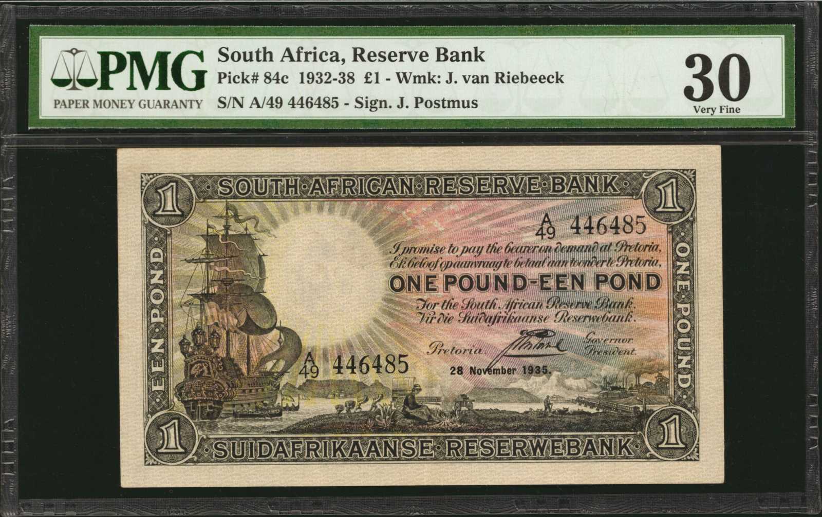 image for: South Africa  1 pound (B712d)