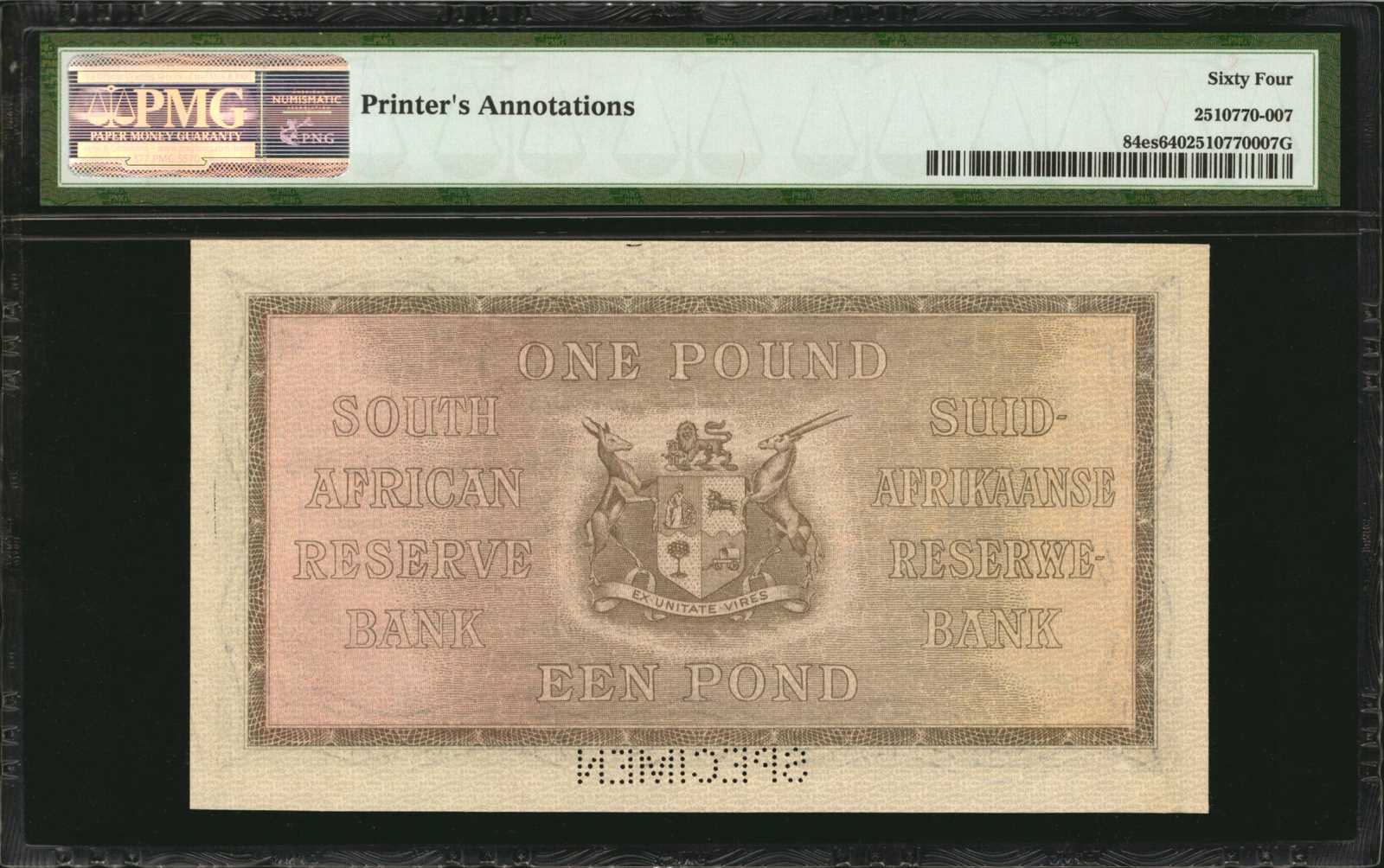image for: South Africa  1 pound (B712fs)