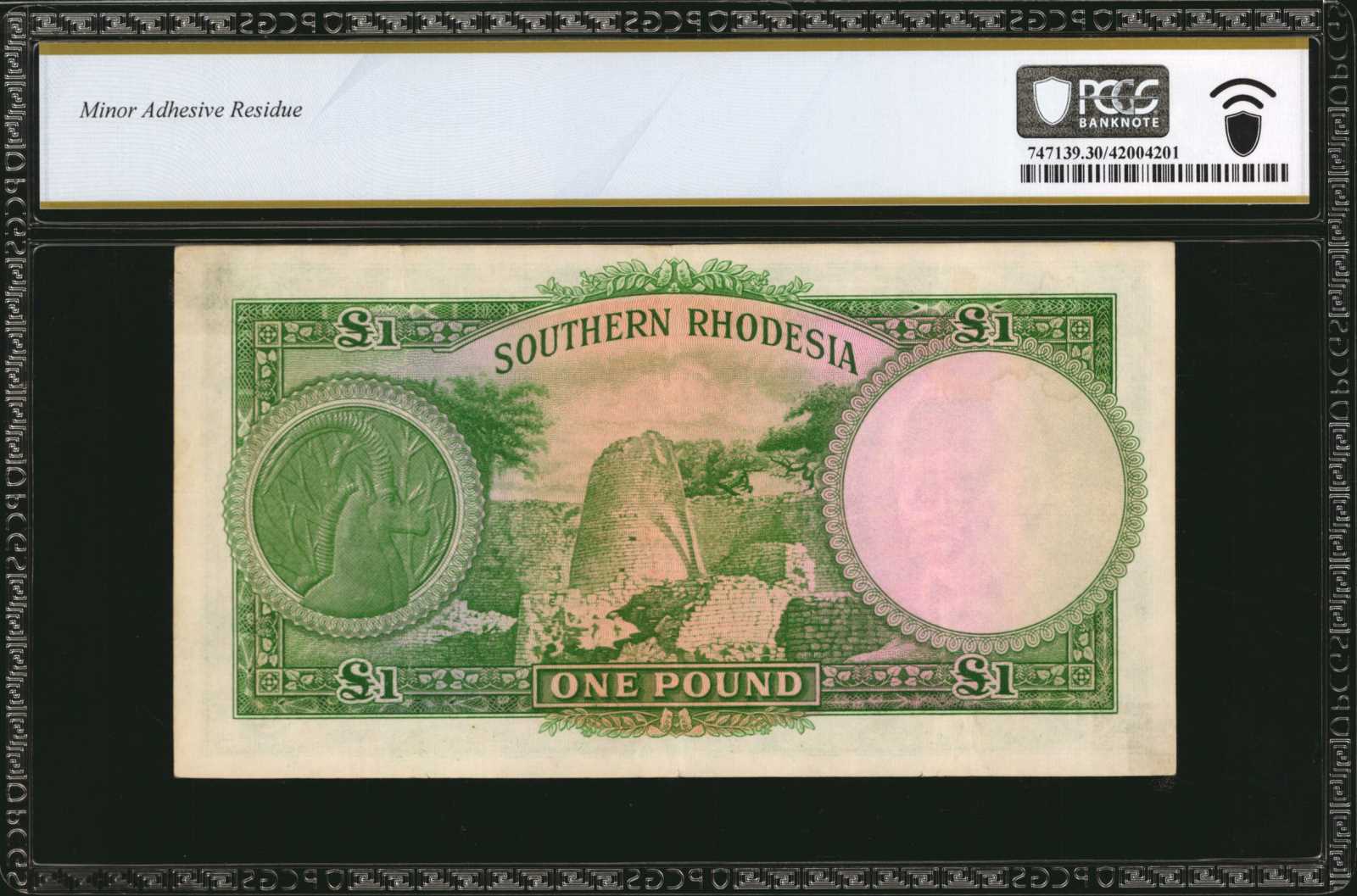 image for: Southern Rhodesia  1 pound (B104i6s)