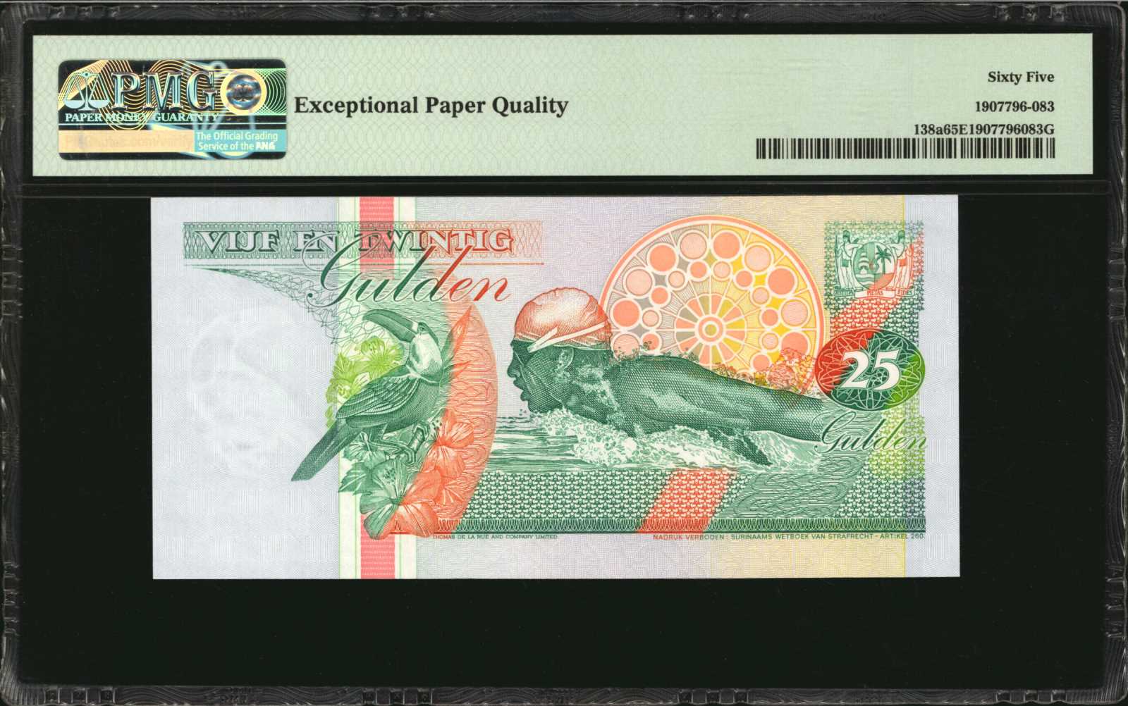 image for: Suriname  100 gulden (guilders)(B525a)