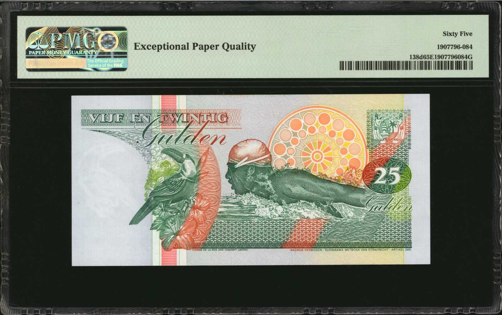 image for: Suriname  100 gulden (guilders)(B525a)