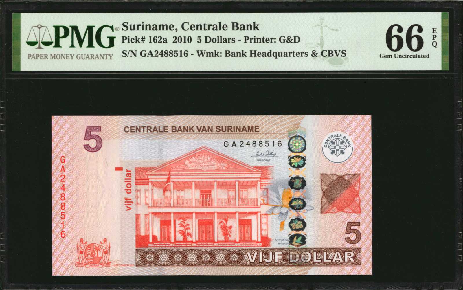 image for: Suriname  50 dollar (B543as)