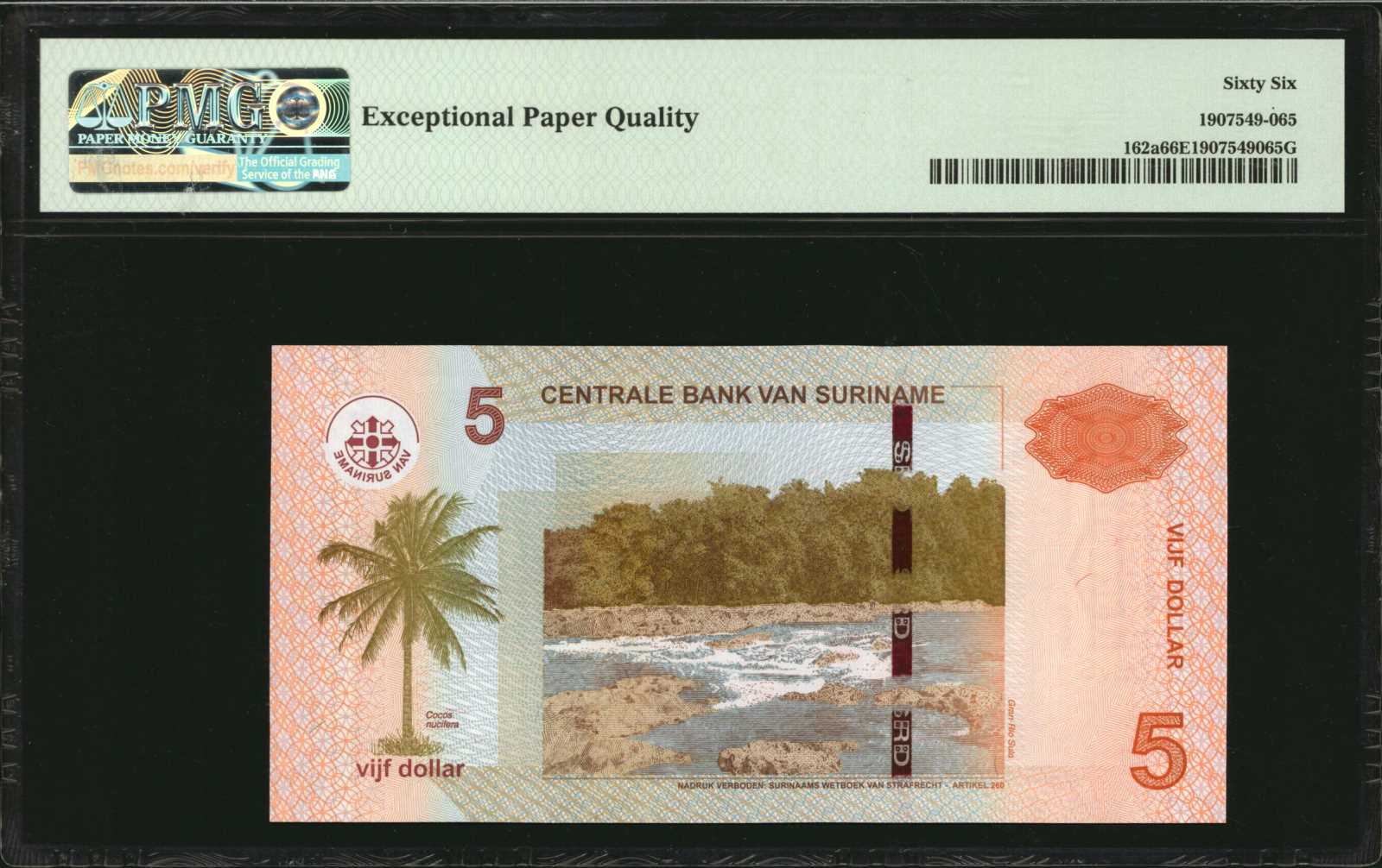 image for: Suriname  50 dollar (B543d)