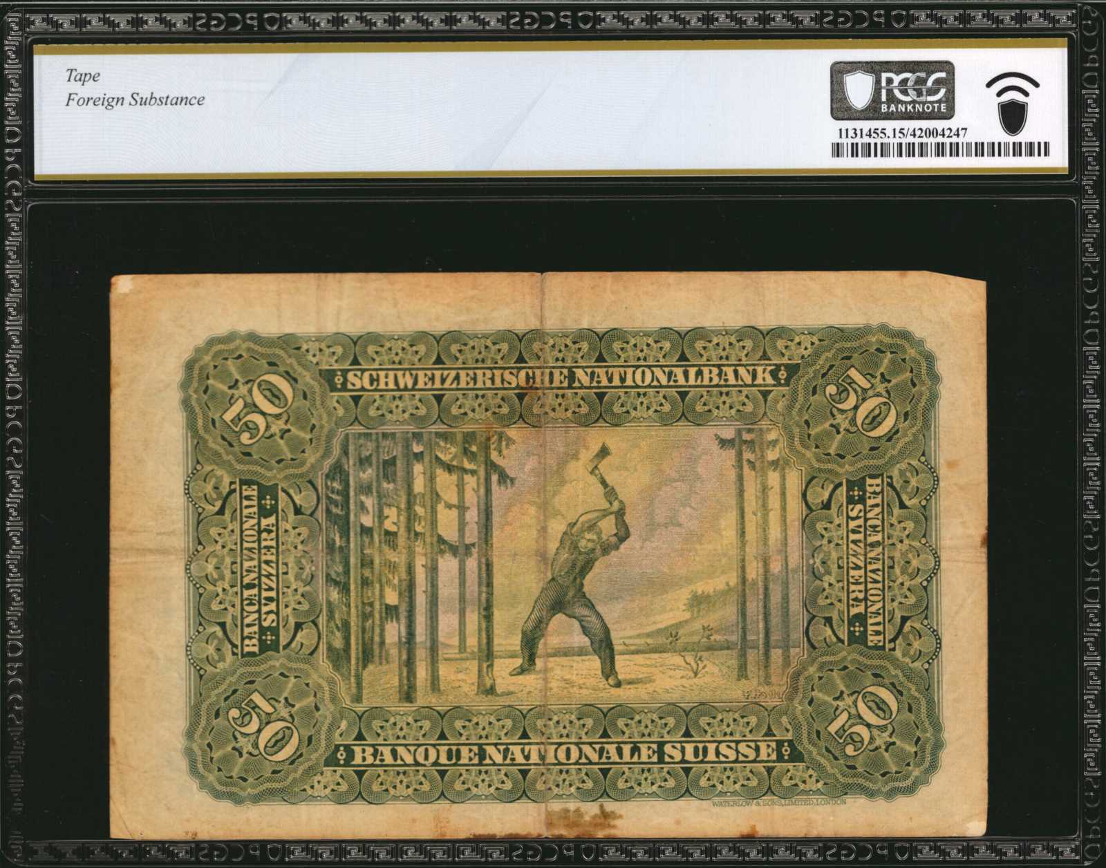 image for: Switzerland  50 francs (B311d)