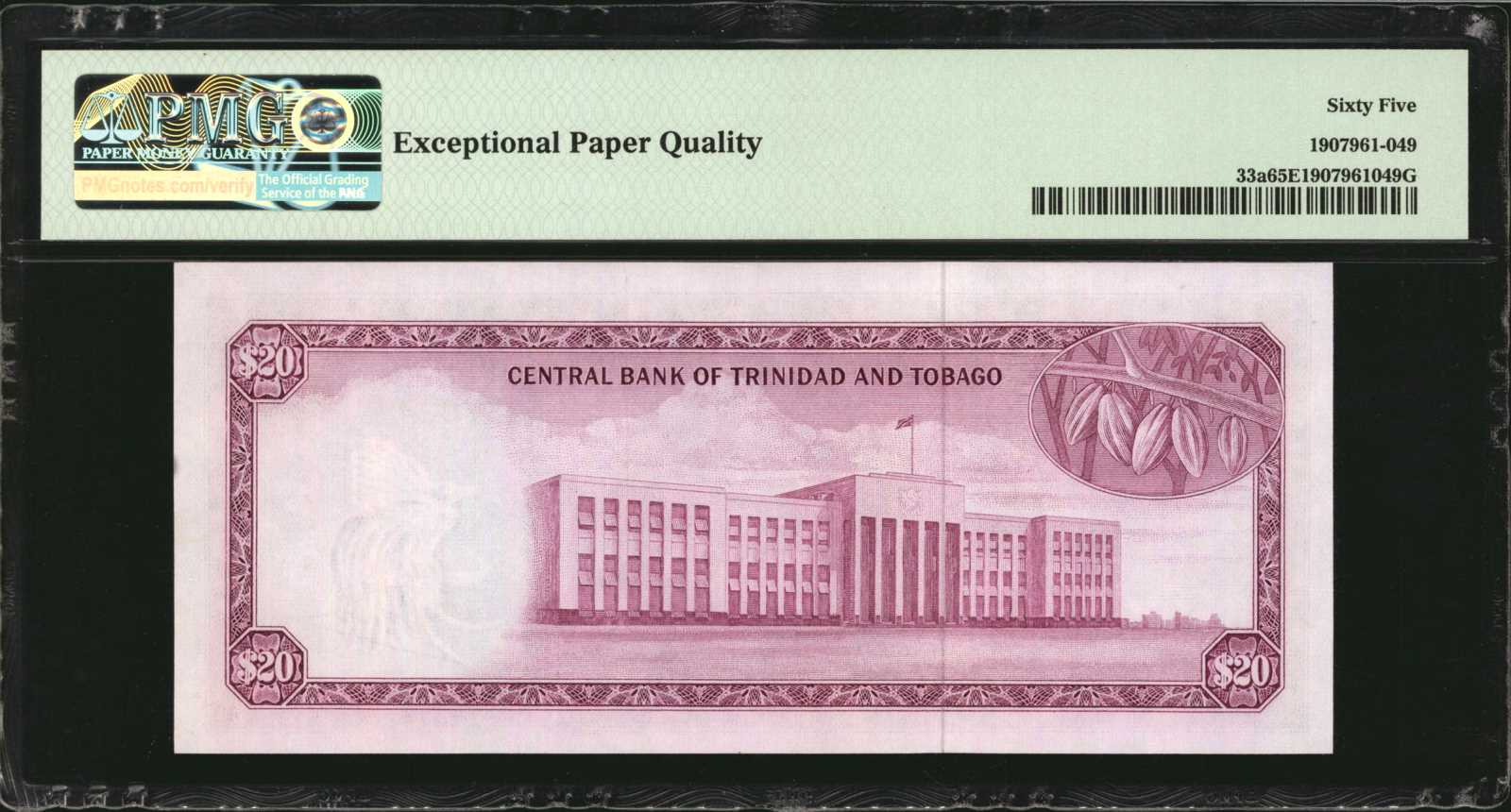 image for: Trinidad and Tobago  20 dollars (B208az)