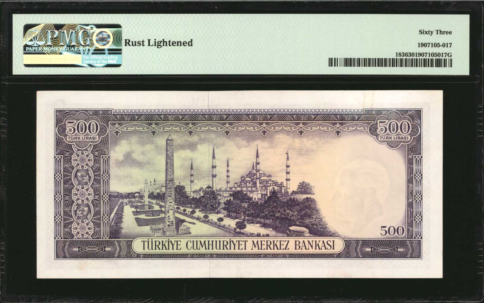 image for: Turkey  500 T?rk liras? (B261as)