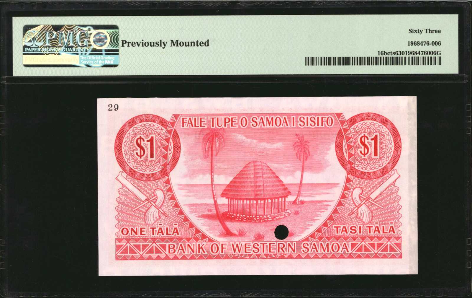 image for: Western Samoa  1 t?l?(B307c)