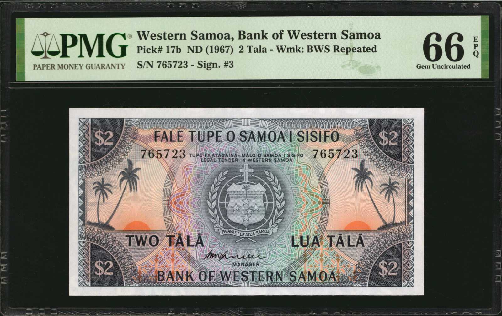 image for: Western Samoa  2 t?l?(B308cs)