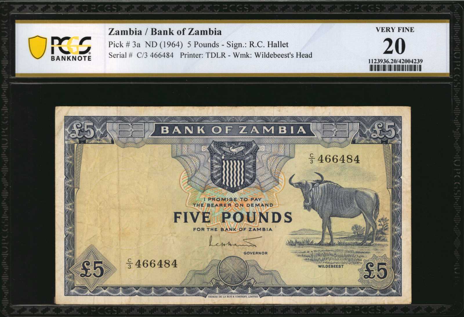 image for: Zambia  5 pounds(B103as3)