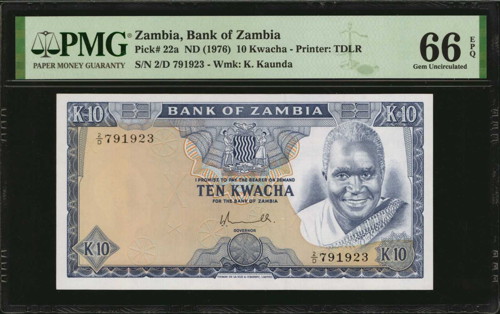 image for: Zambia  10 kwacha (B122a)