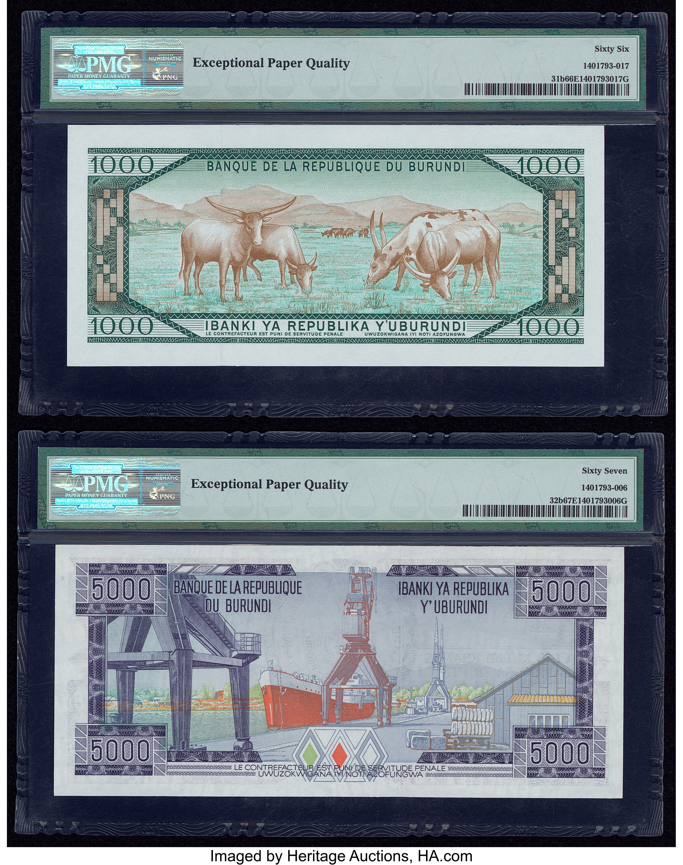 image for: Burundi  1,000 francs (B220f)