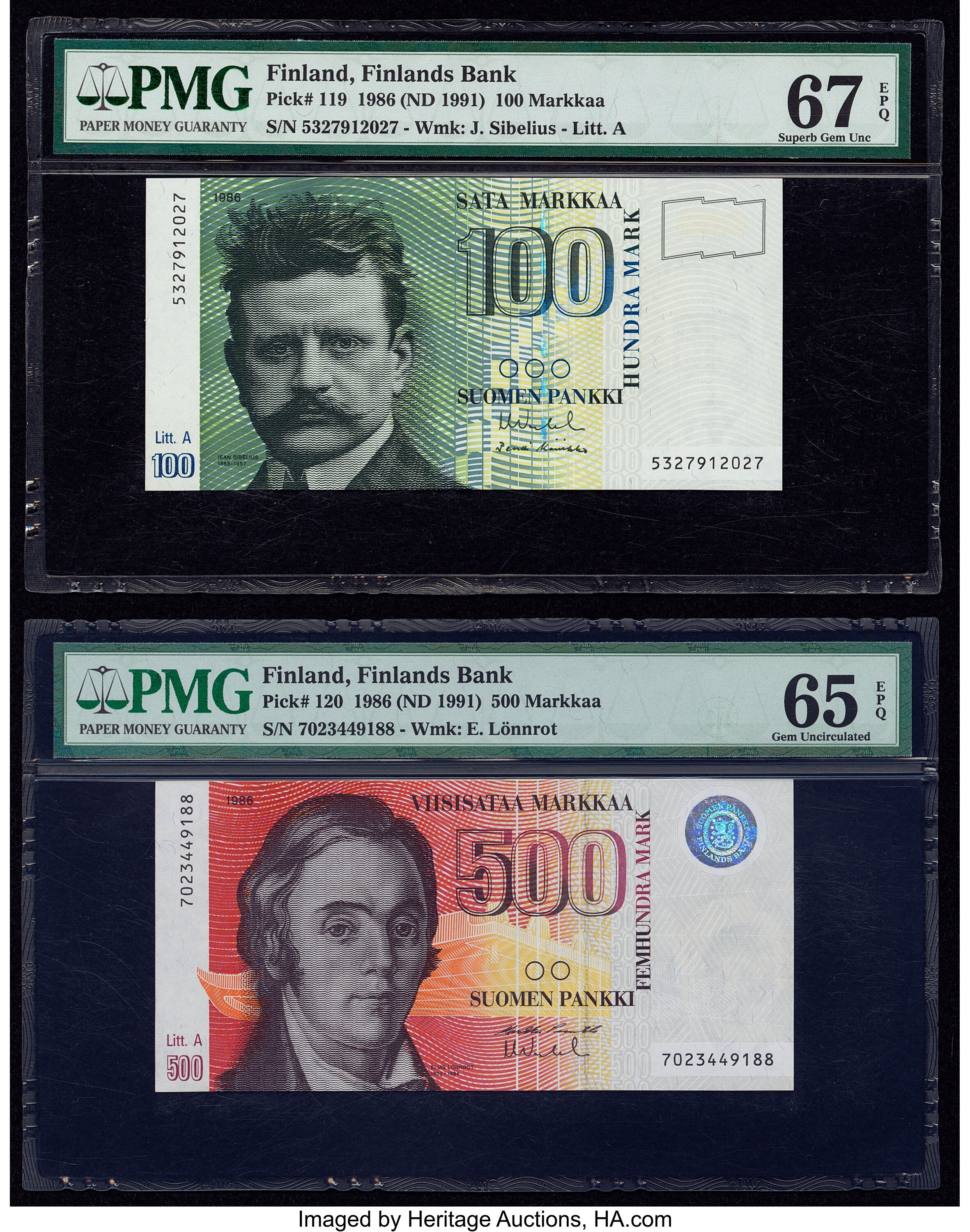 image for: Finland  100 markkaa / mark (B404as)