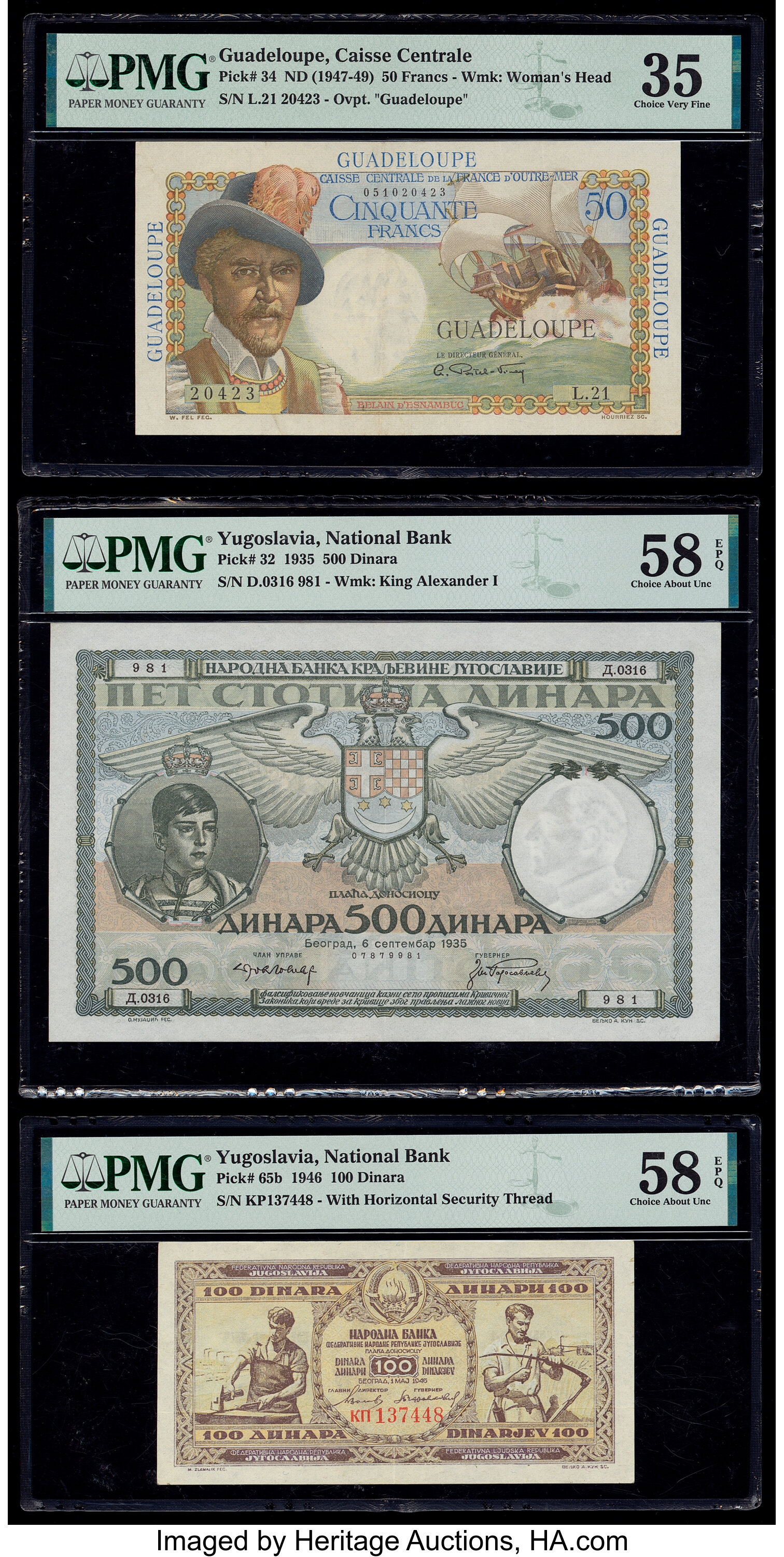 image for: Yugoslavia  500 dinara (dinars) (B107as)
