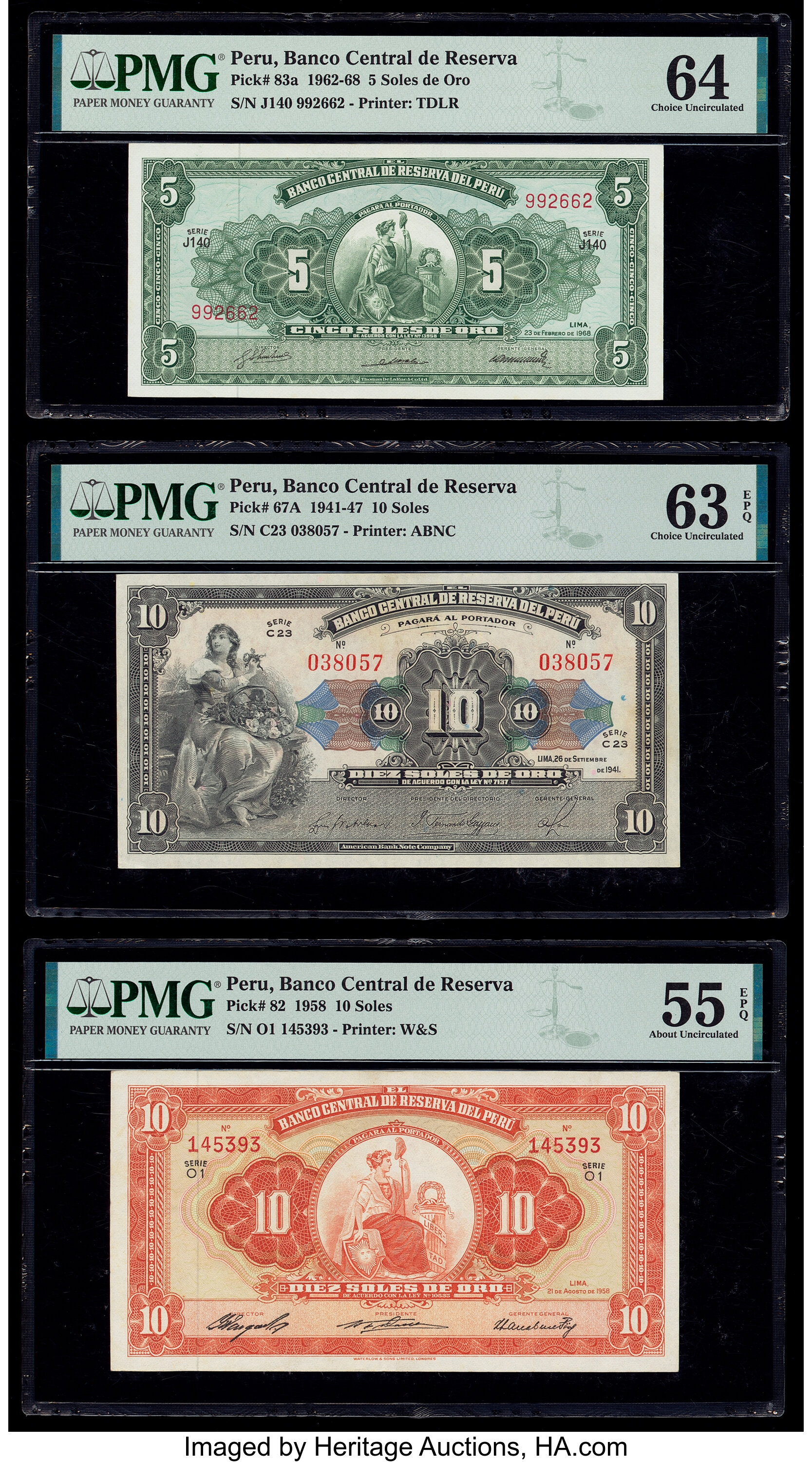 image for: Peru  10 soles de oro(B412as)