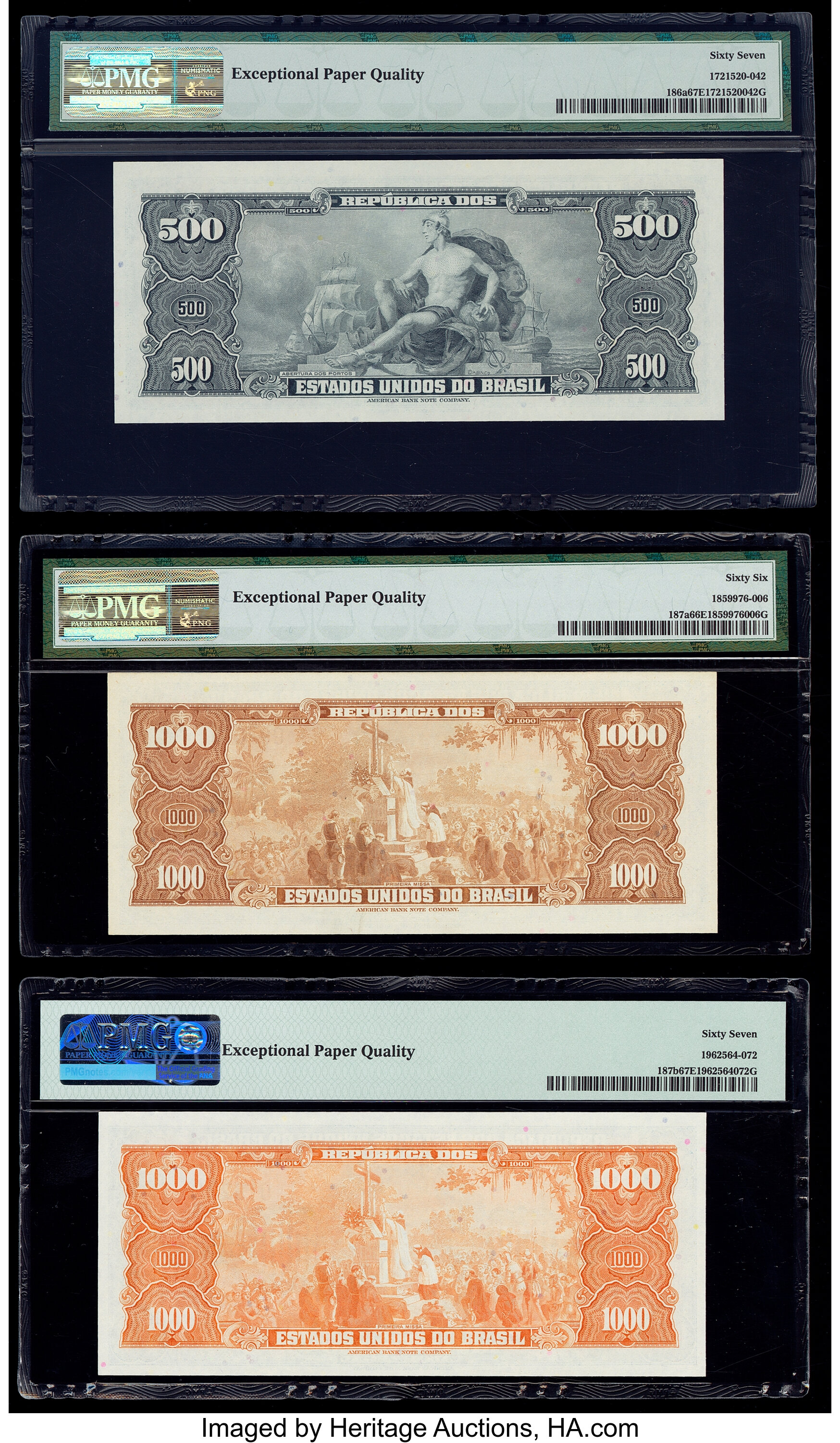 image for: Brazil  50 centavos on 500 cruzeiros (B806as1)