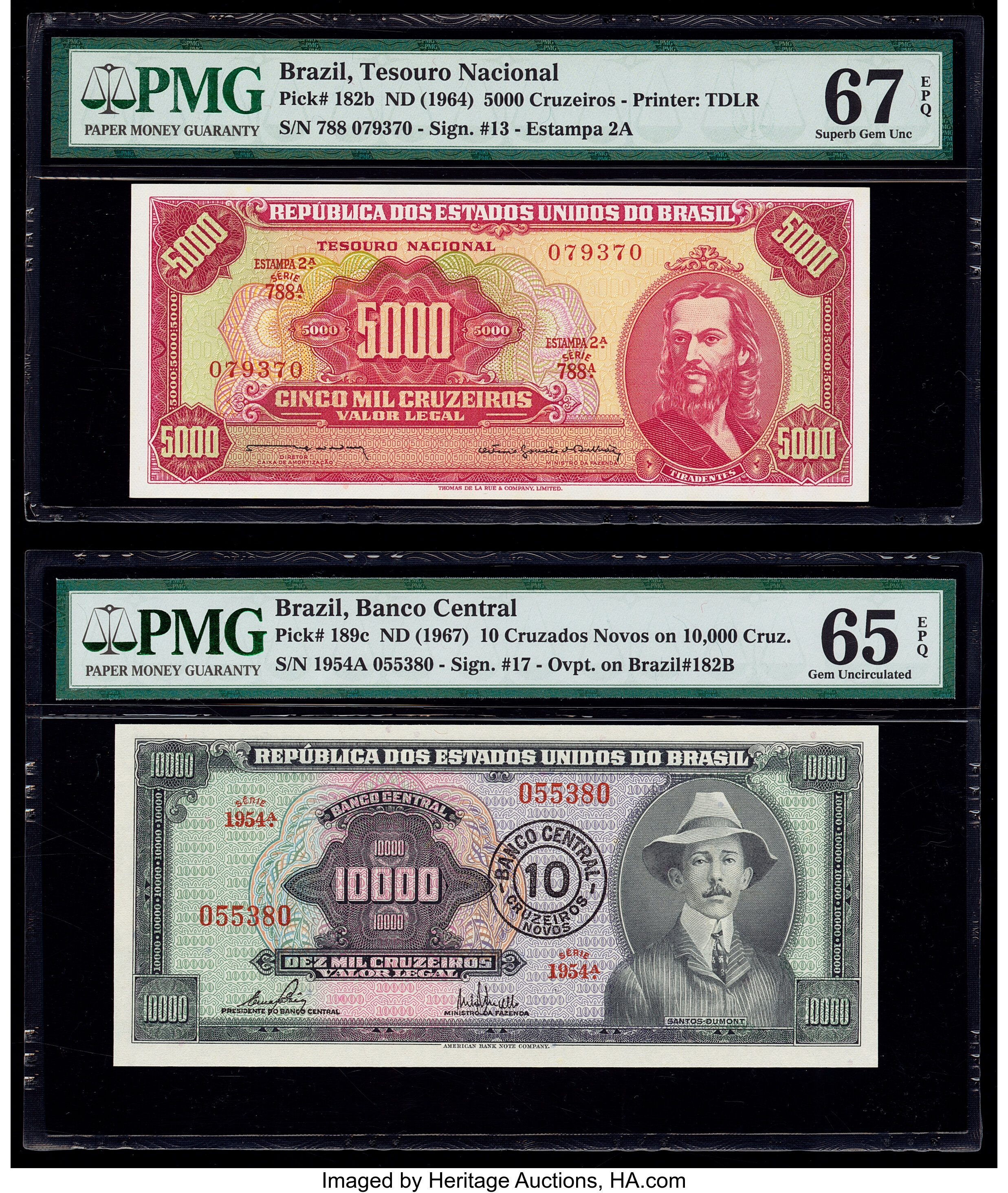 image for: Brazil  5,000 cruzeiros (B801as)