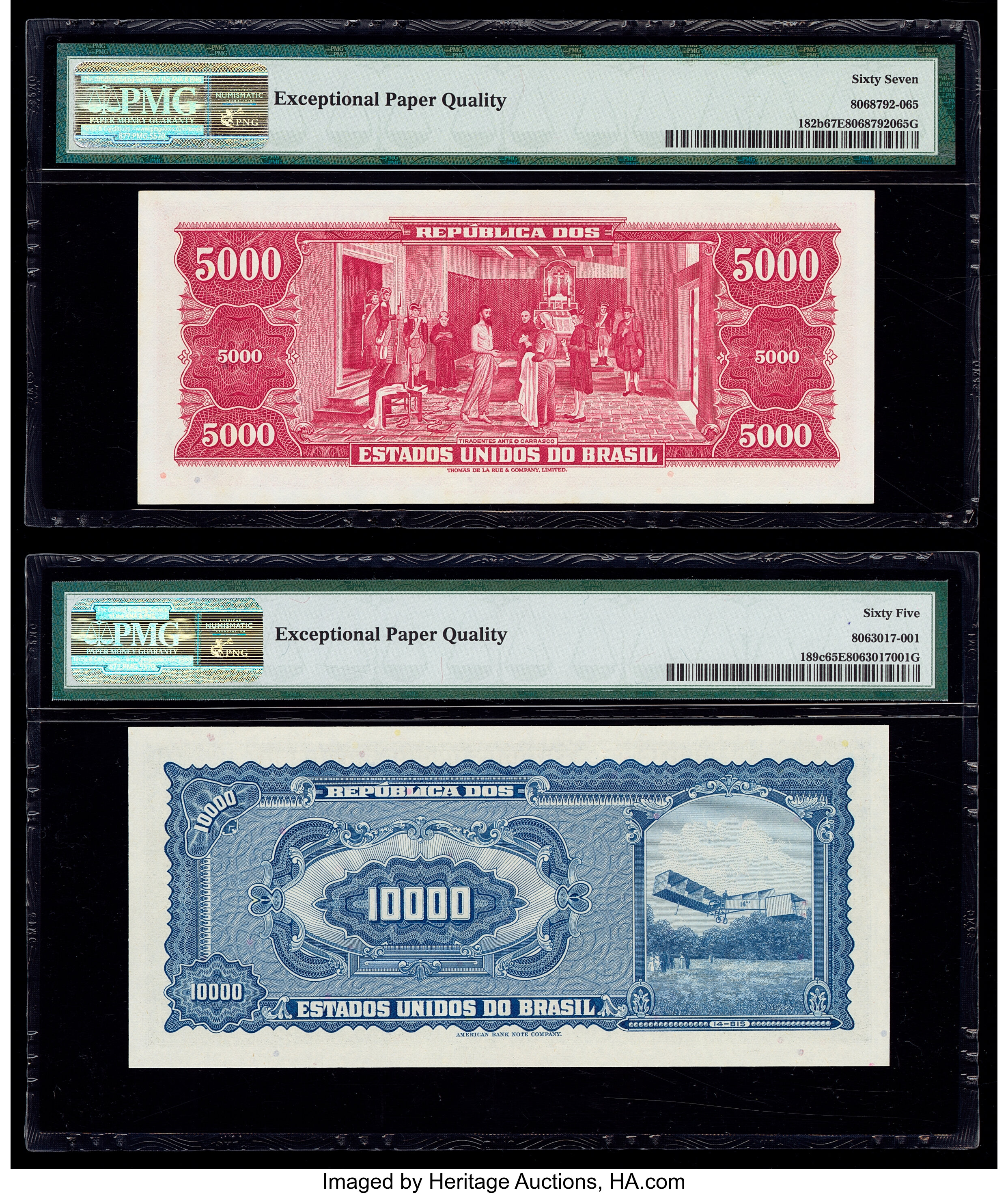 image for: Brazil  10,000 cruzeiros (B802a)