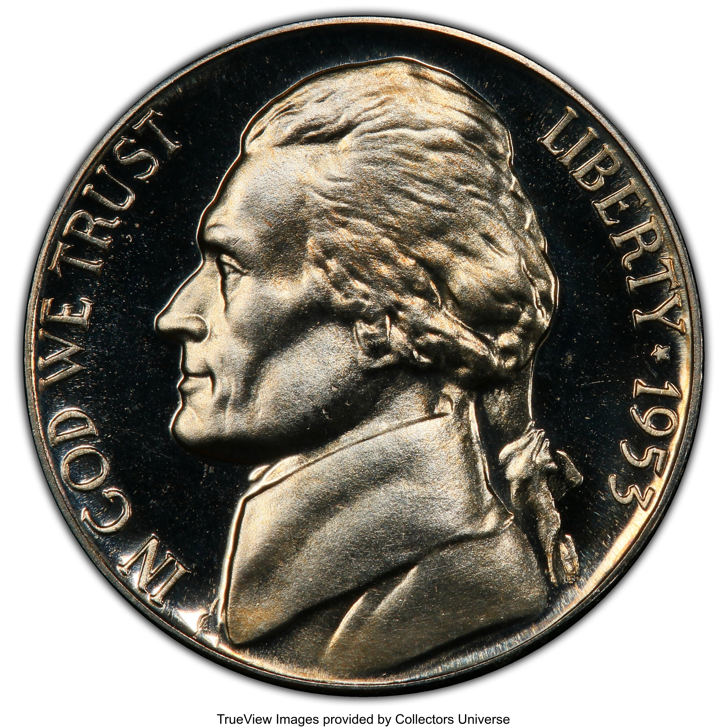 image for: 1953 5C PR67 Deep Cameo PCGS. PCGS Population: (9/9). NGC Census: (2/10). PR67. ...