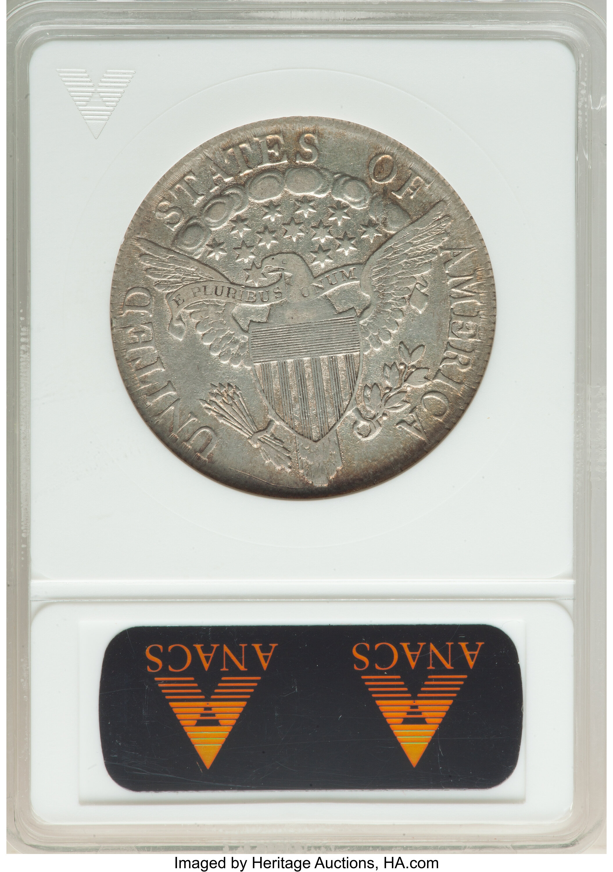 image for: 1806 50C Pointed 6, No Stem, O-109a, T-15, R.3, XF40 ANACS.  ...