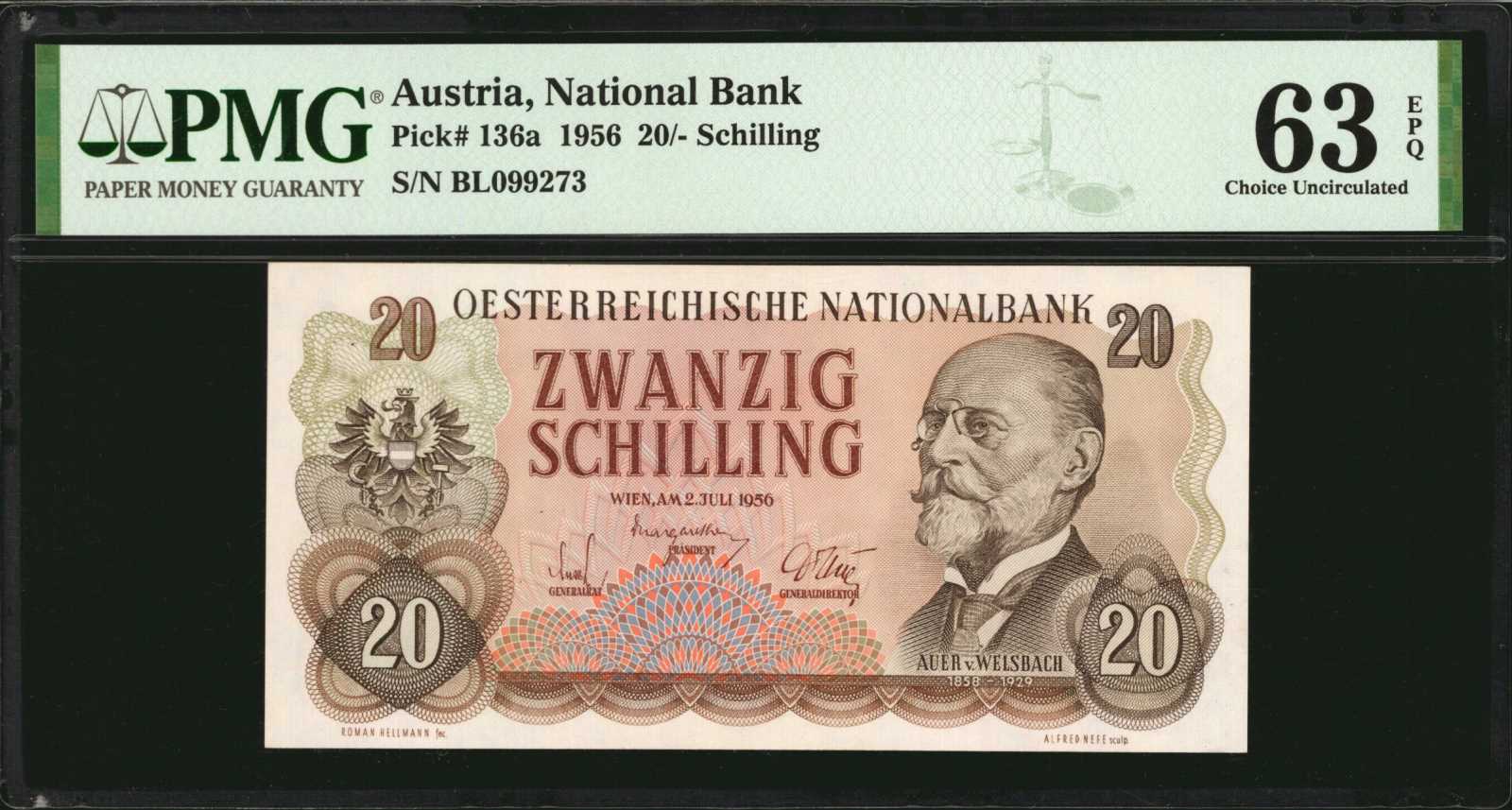 image for: Austria  20 schilling (B240a)