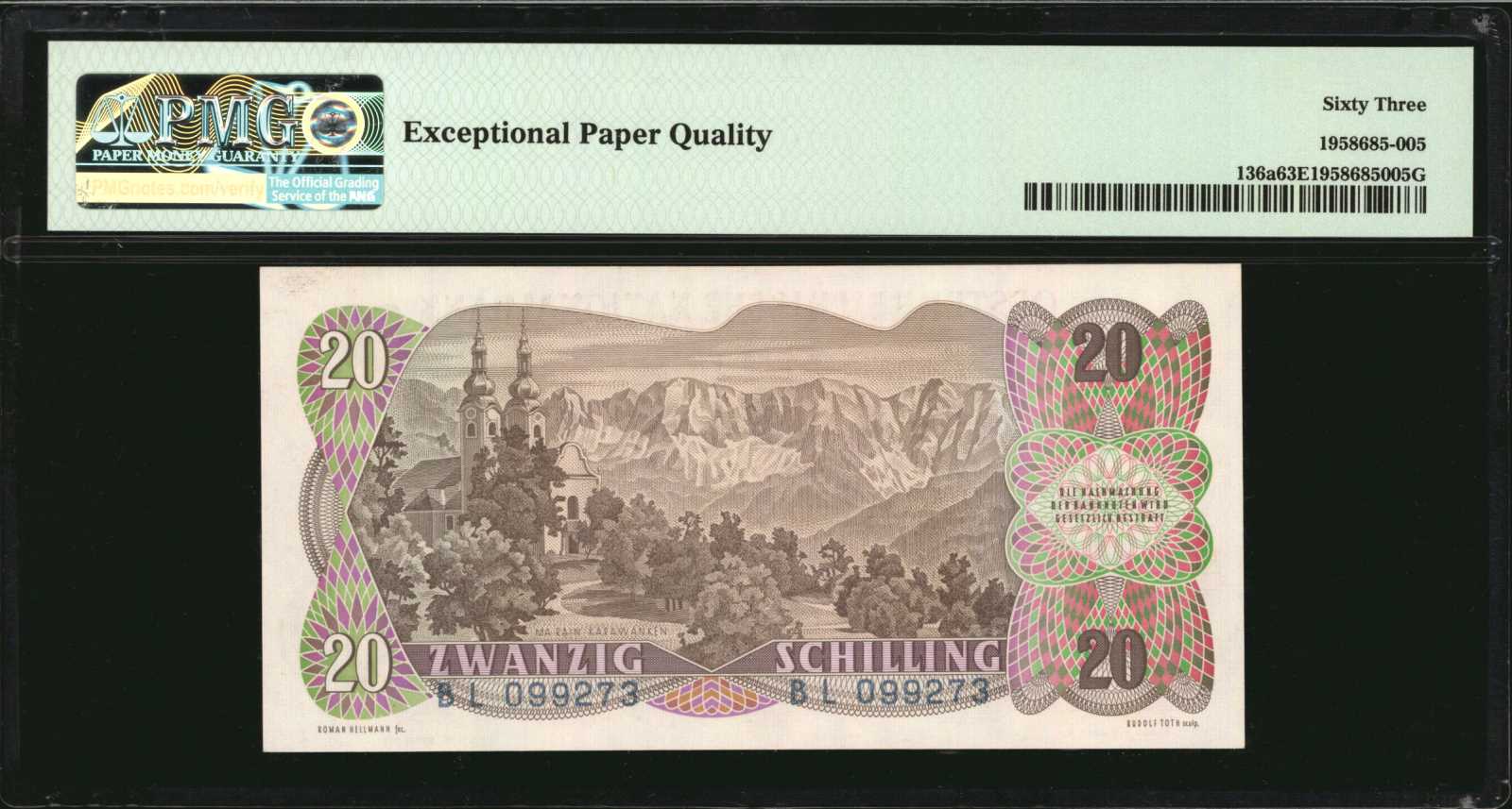 image for: Austria  20 schilling (B240a)