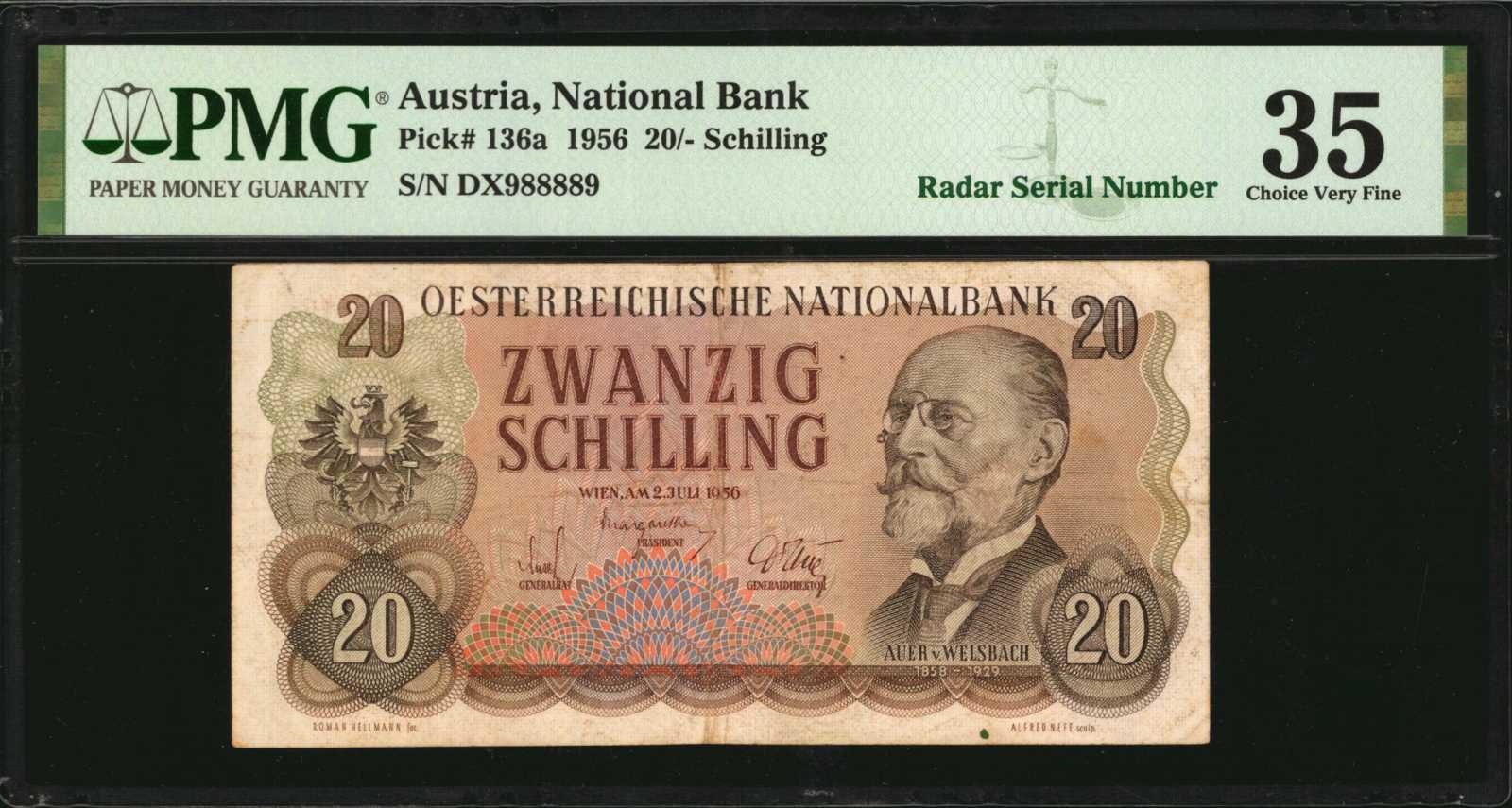 image for: Austria  20 schilling (B240a)