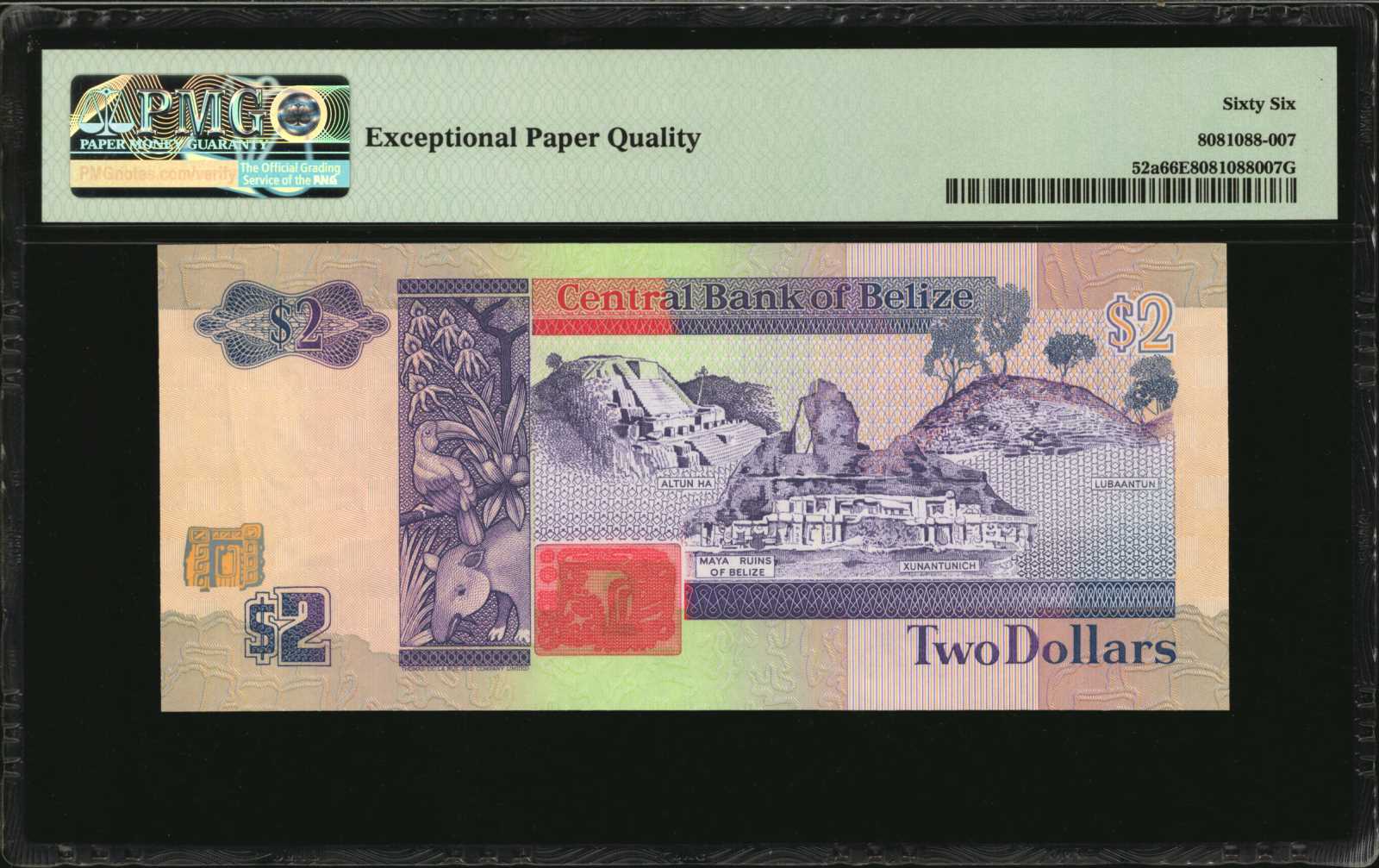 image for: Belize  10 dollars (B312a)