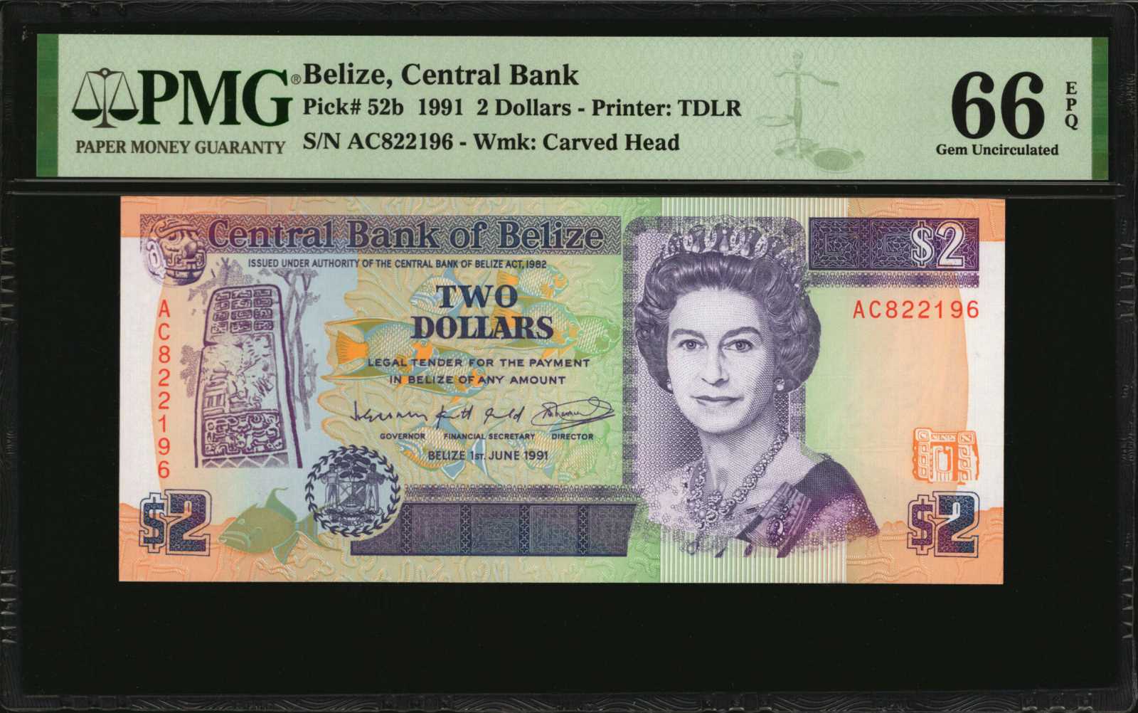 image for: Belize  10 dollars (B312z)