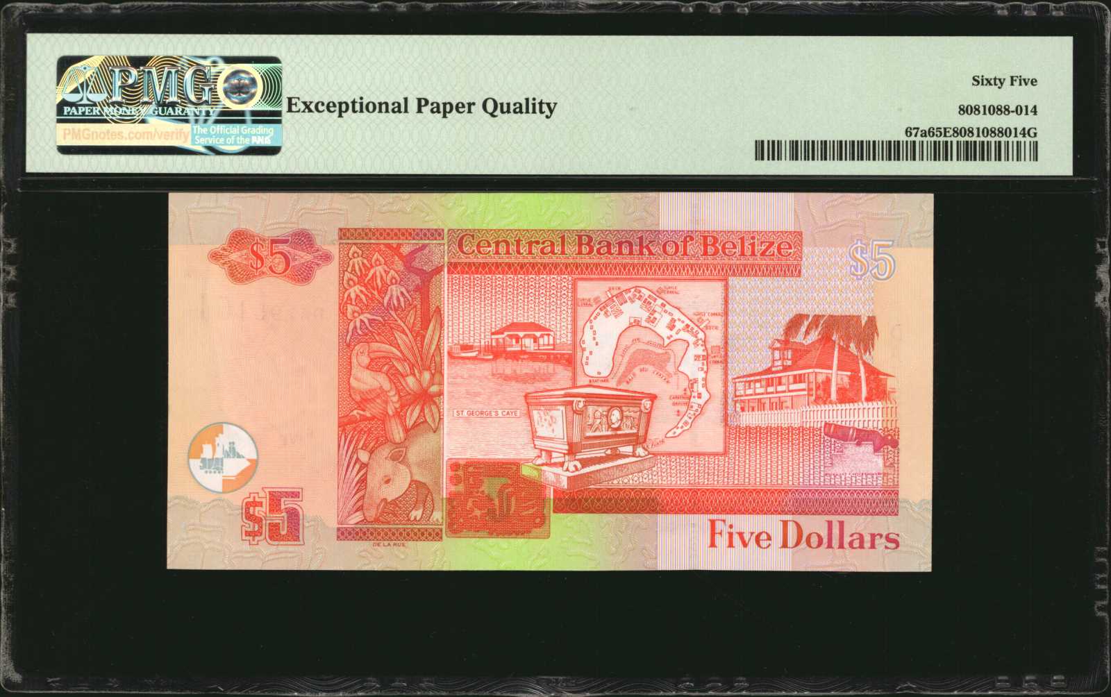 image for: Belize  2 dollars (B318b)