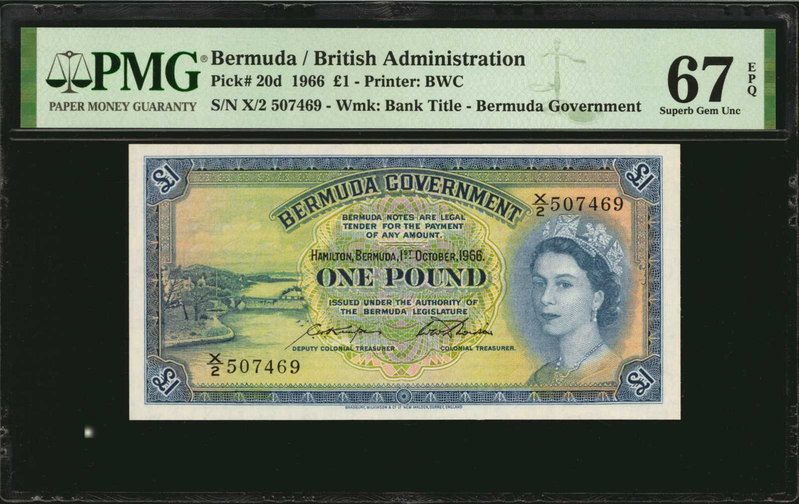 image for: Bermuda  1 pound (B121ds1)